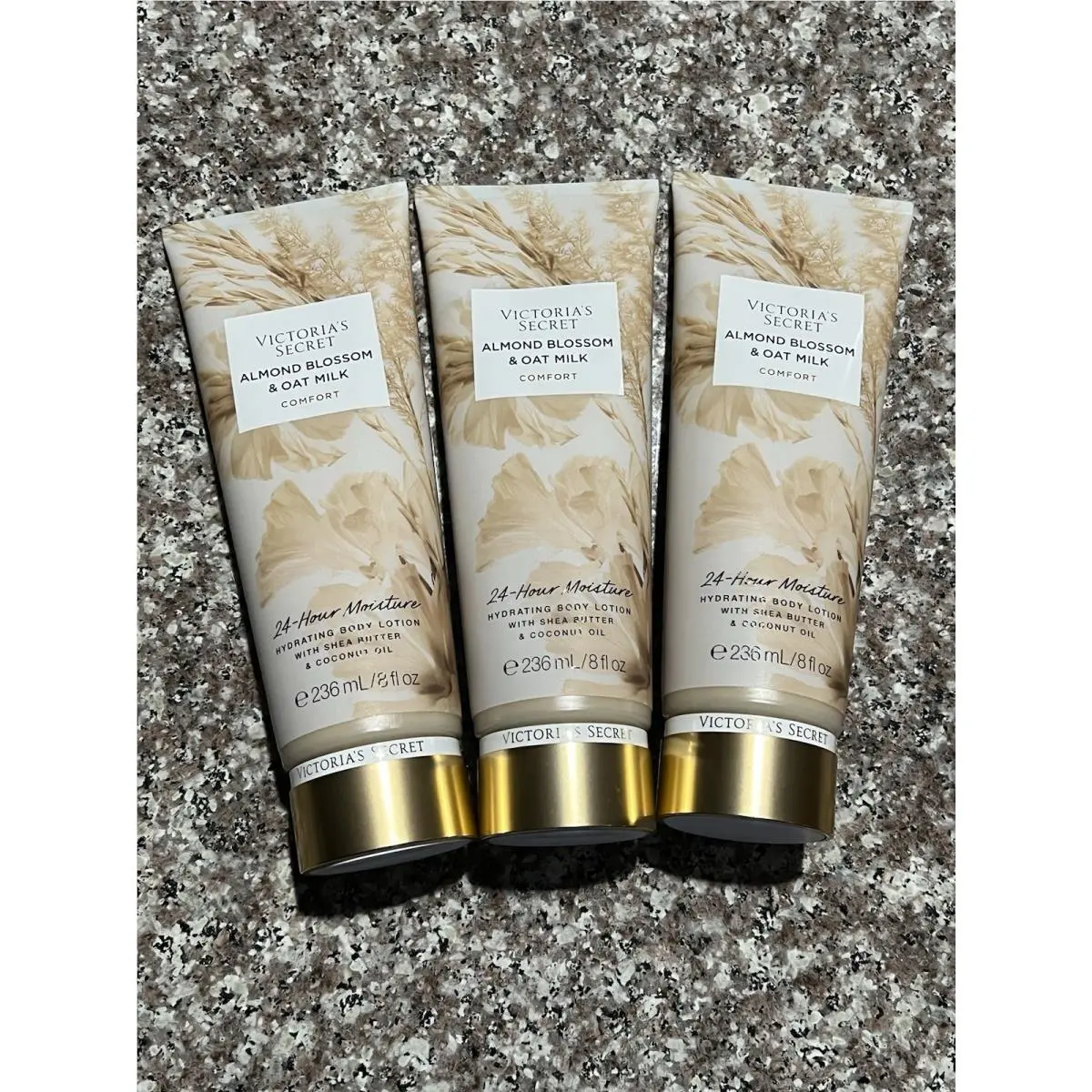 3 Victoria`s Secret Almond Blossom Oat Milk Comfort Hydrating Body Lotion