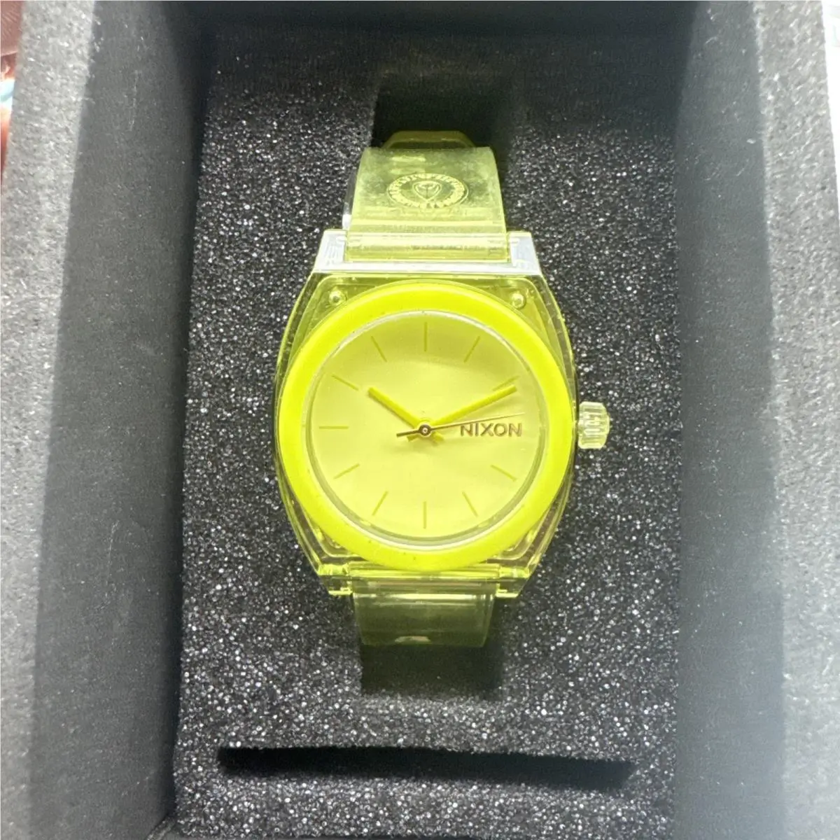 Medium Time Teller P Watch in Lime - A1215 536-00 by Nixon