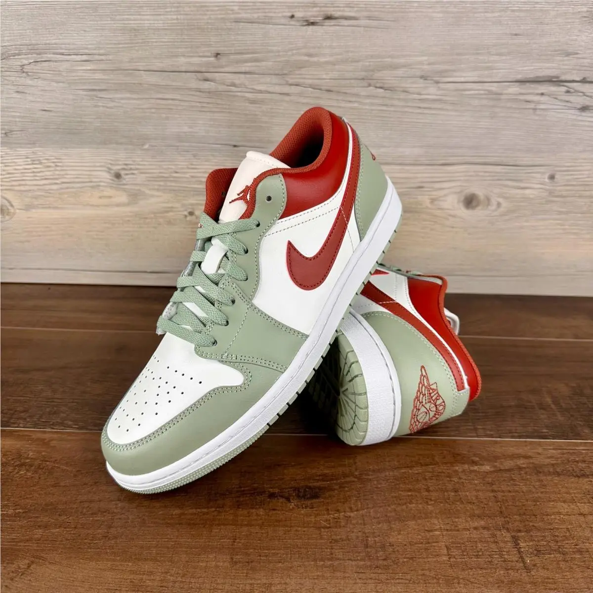 Air Jordan 1 Low Mens Size 11 Sail Jade Horizon Pure Platinum 553558 133 by Nike