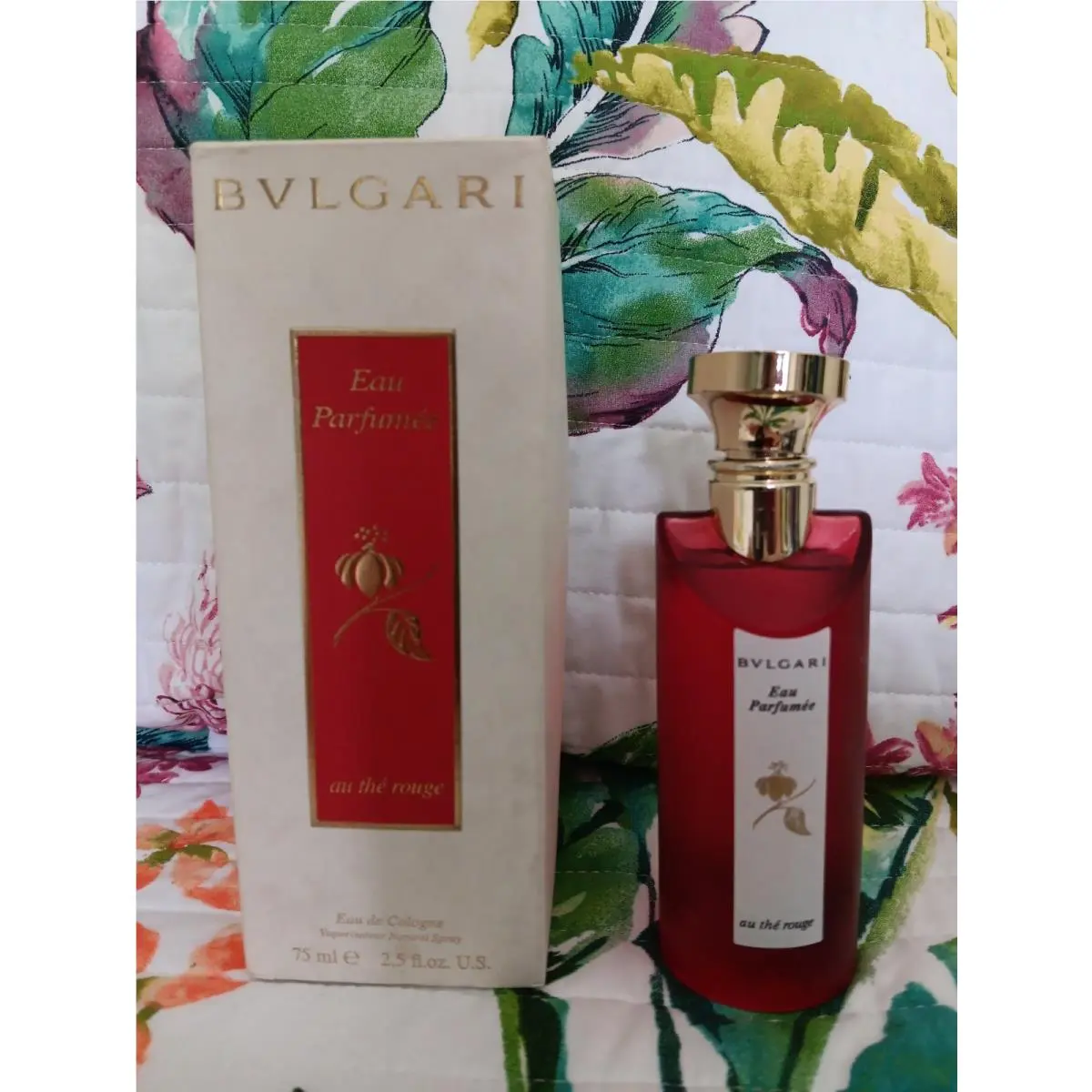 Bvlgari 2.5 fl oz au The Rouge Eau De Cologne Spray Italy