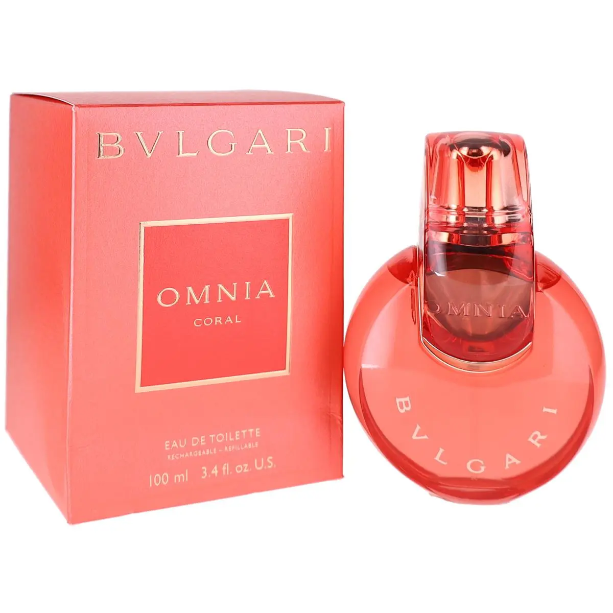 Omnia Coral by Bvlgari For Women Eau de Toilette Spray 3.4oz Shopworn