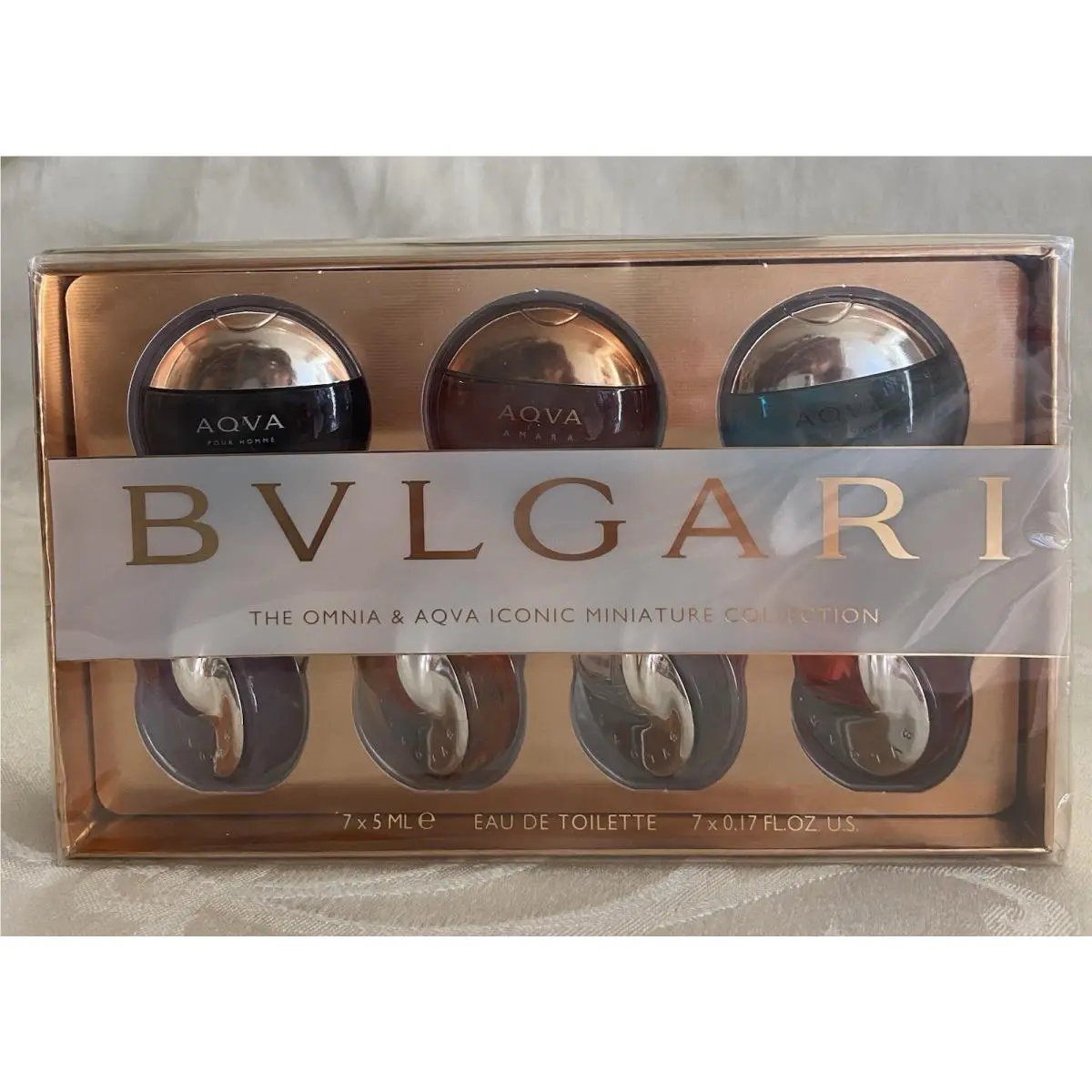 Bvlgari Omnia Mini Splash Collection Set 7 4 Women’s 3 Men’s Size 5 Ml Each