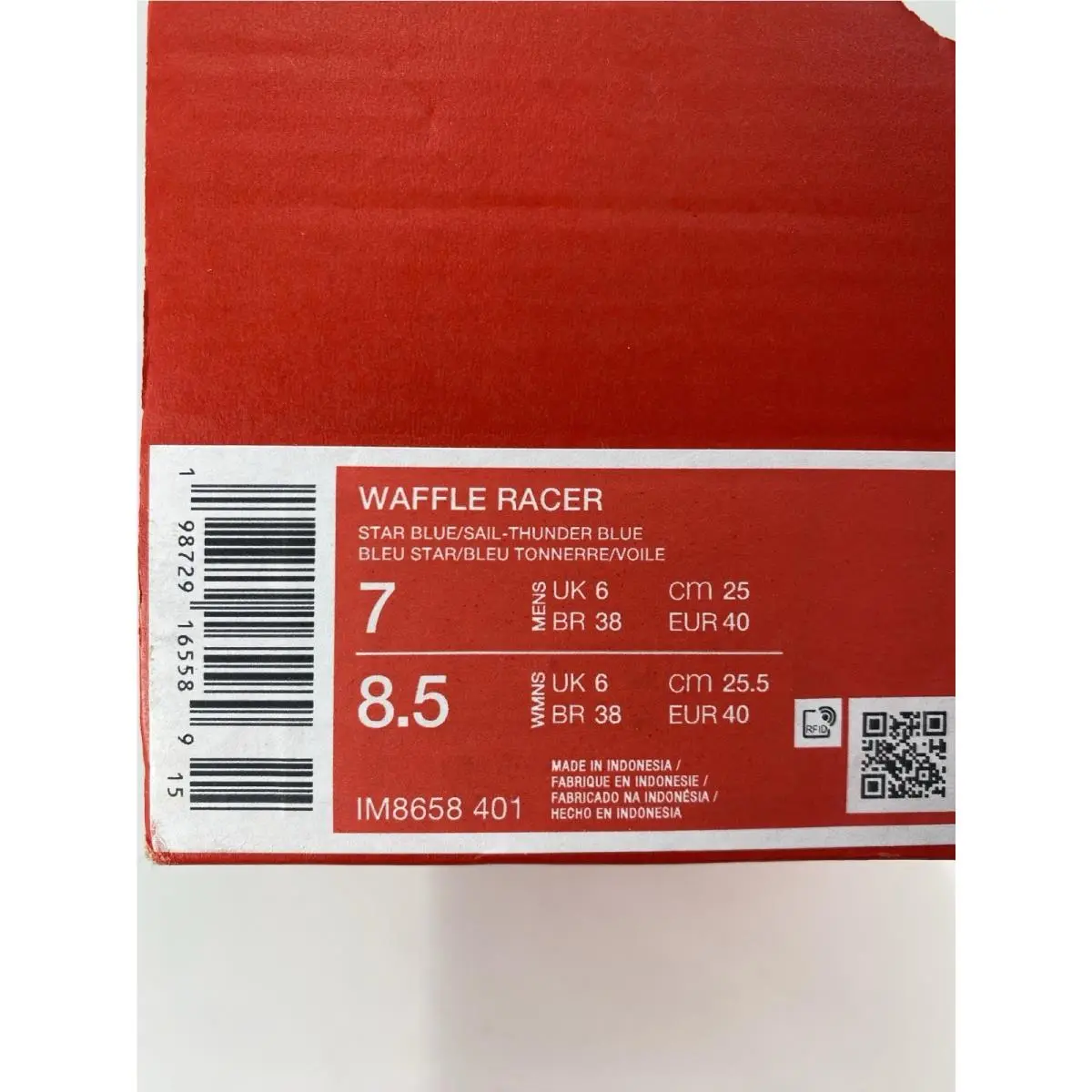 Nike shoes - Nike Waffle Racer - Waffle Racer - IM8658 401 - Star Blue/Sail-Thunder Blue (UPC: 198729165589) 8