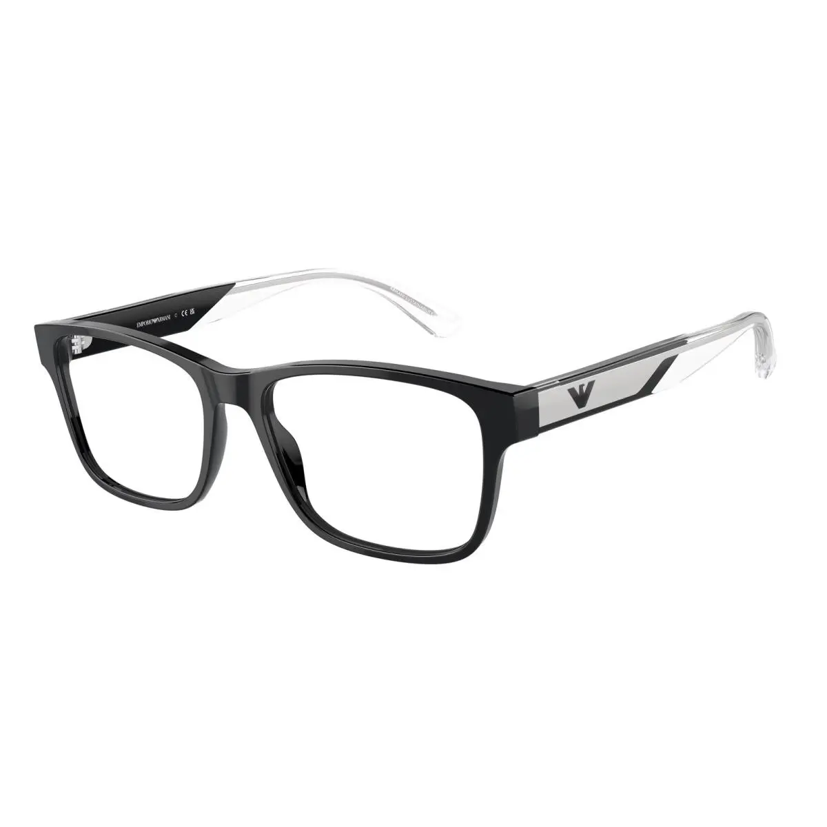 Emporio Armani EA3239 5017 Black Demo Lens 55 mm Men`s Eyeglasses