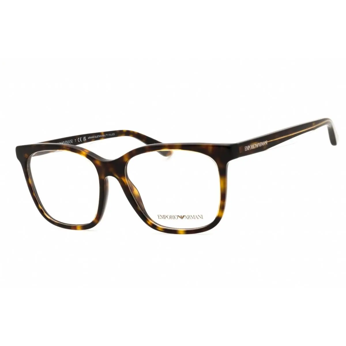 Emporio Armani EA3228 6052 Shiny Havana/top Crystal 53mm Eyeglasses
