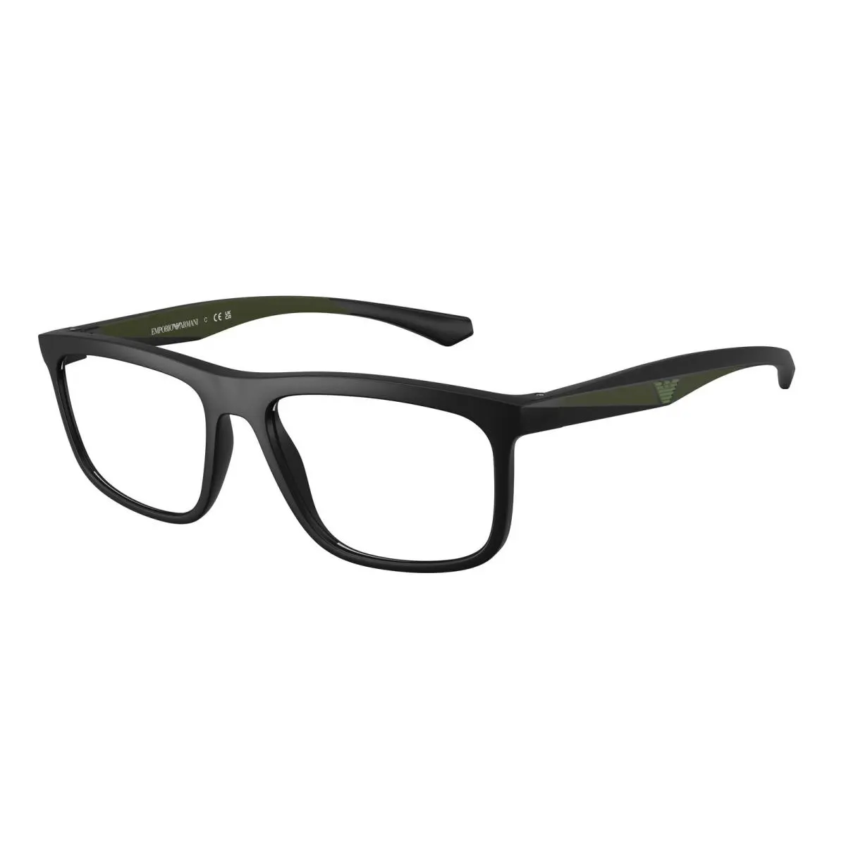 EA3246 5001 Matte Black Demo Lens 53 mm Men`s Eyeglasses by Emporio Armani