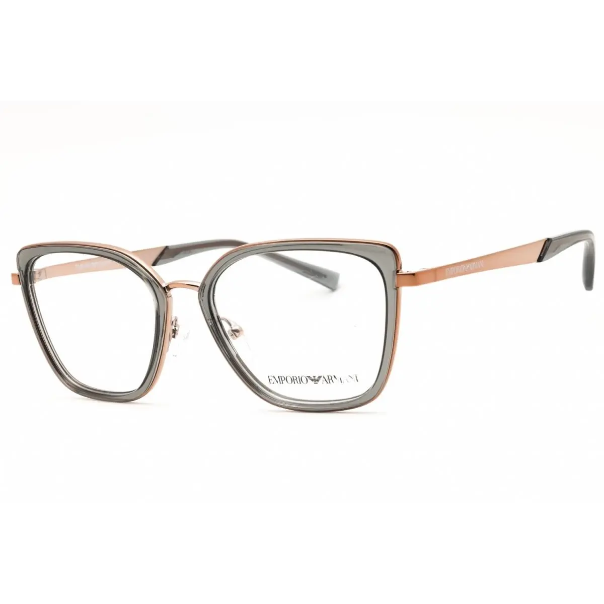 Emporio Armani EA1152 3361 Shiny Rose Gold/transparent Grey 50mm Eyeglasses