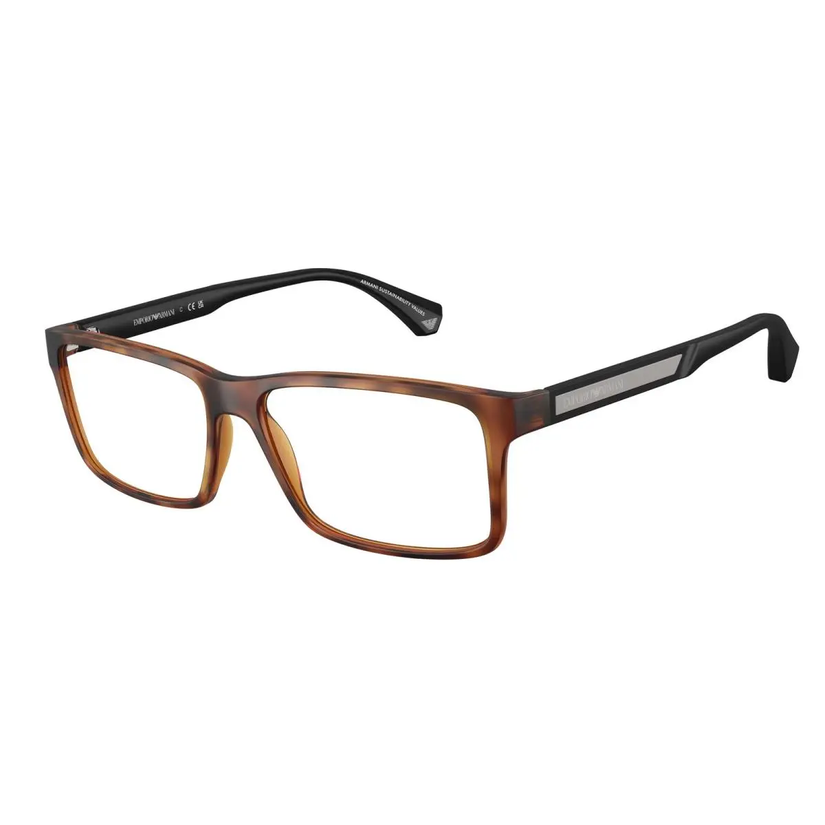 Emporio Armani EA3038 5002 Matte Havana Demo Lens 56 mm Men`s Eyeglasses