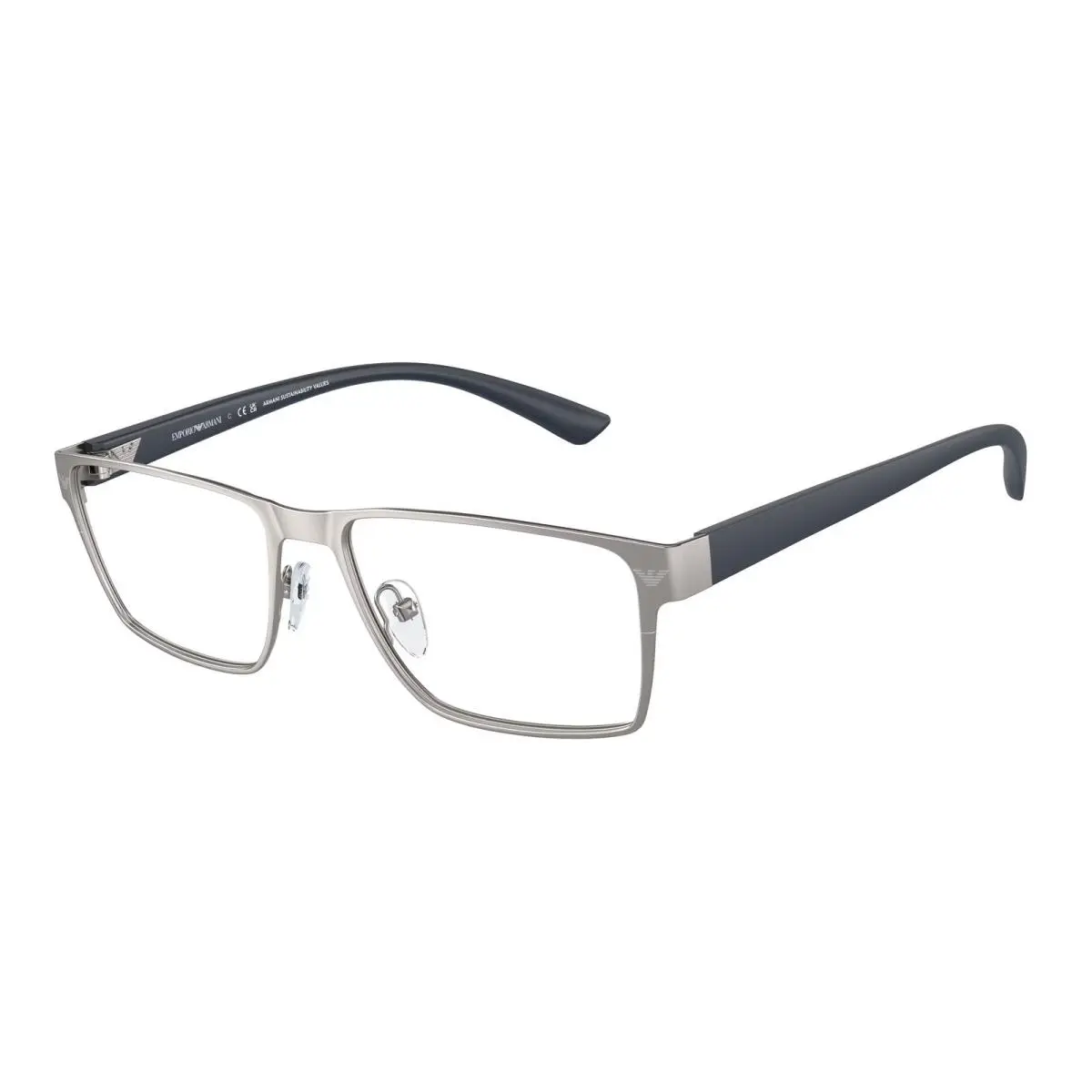EA1157 3003 Matte Gunmetal Demo Lens 55 mm Men`s Eyeglasses by Emporio Armani