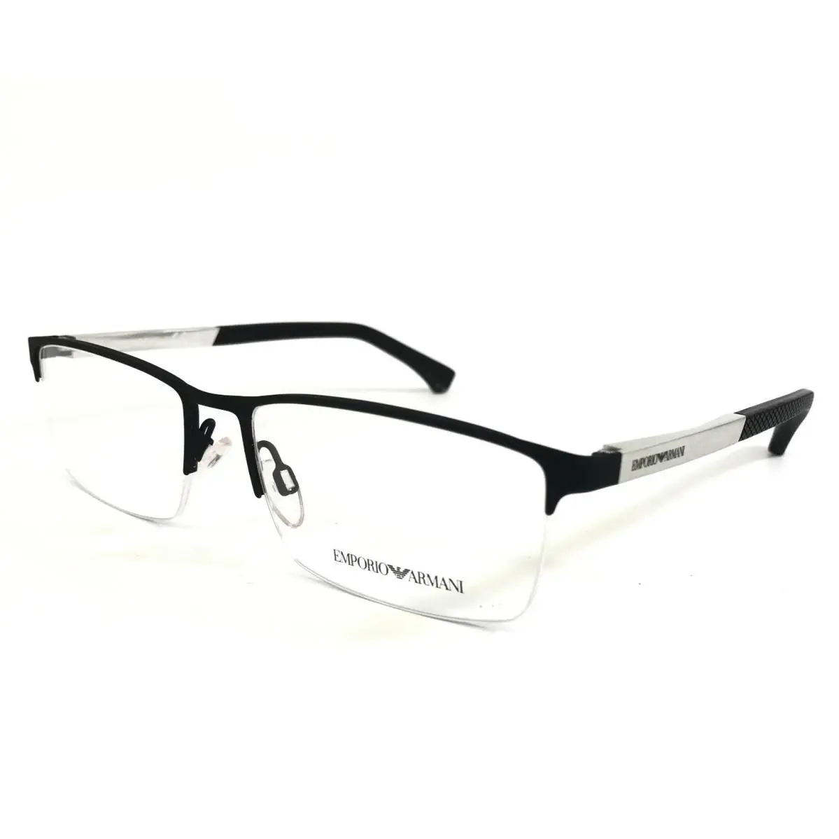 Emporio Armani Eyeglasses Frames EA1041 3094 Shiny Black Silver 57-17-140