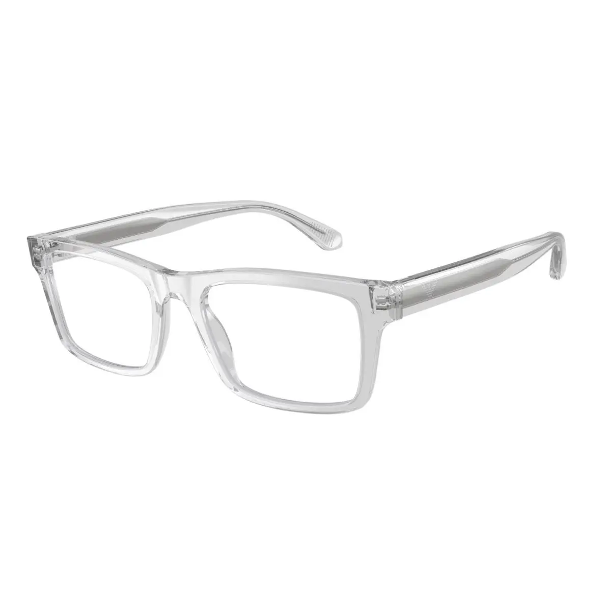 Emporio Armani EA3254 6250 Shiny Transparent Crystal 54 mm Men`s Eyeglasses