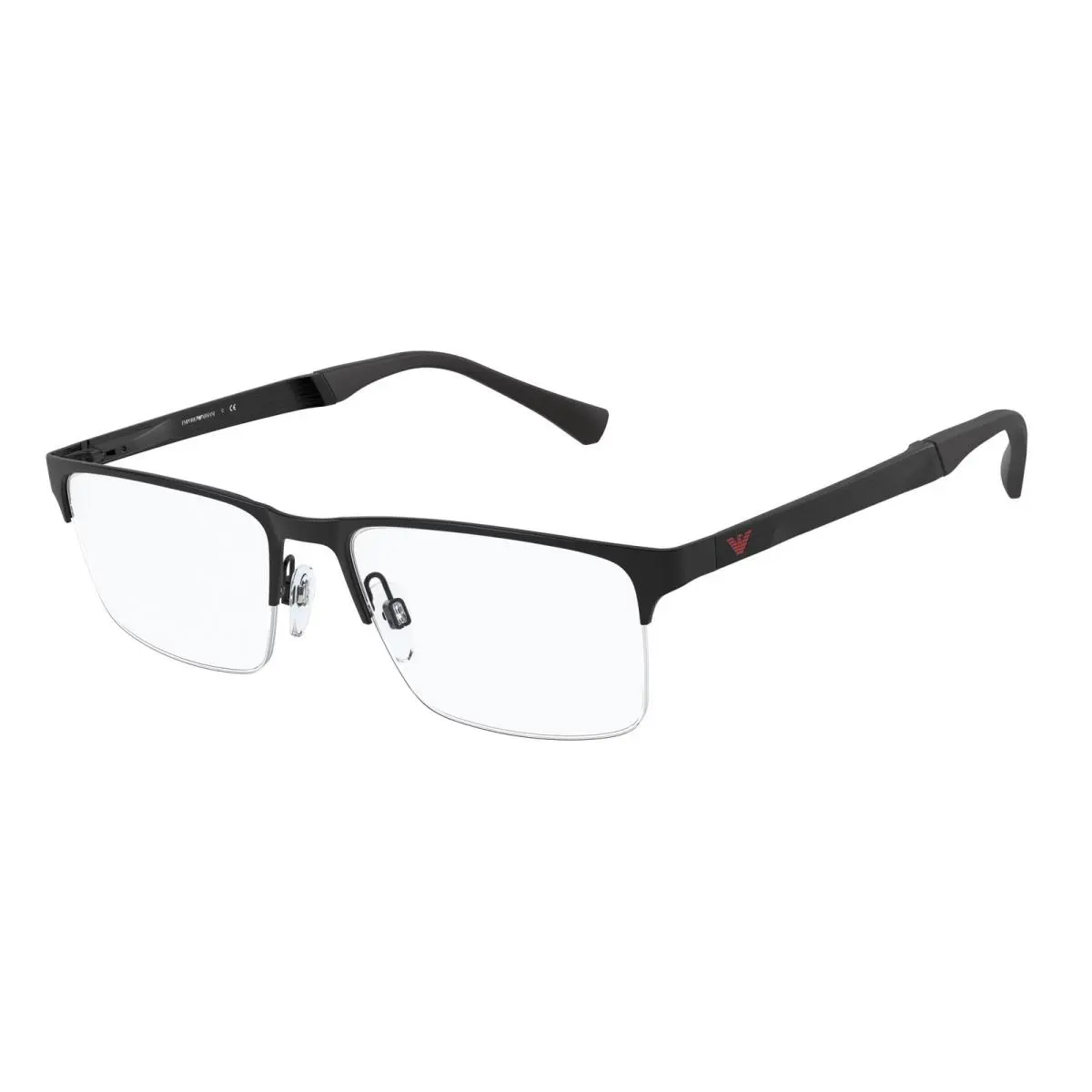 Emporio Armani EA1110D 3175 Rubber Black Demo Lens 55 mm Men`s Eyeglasses