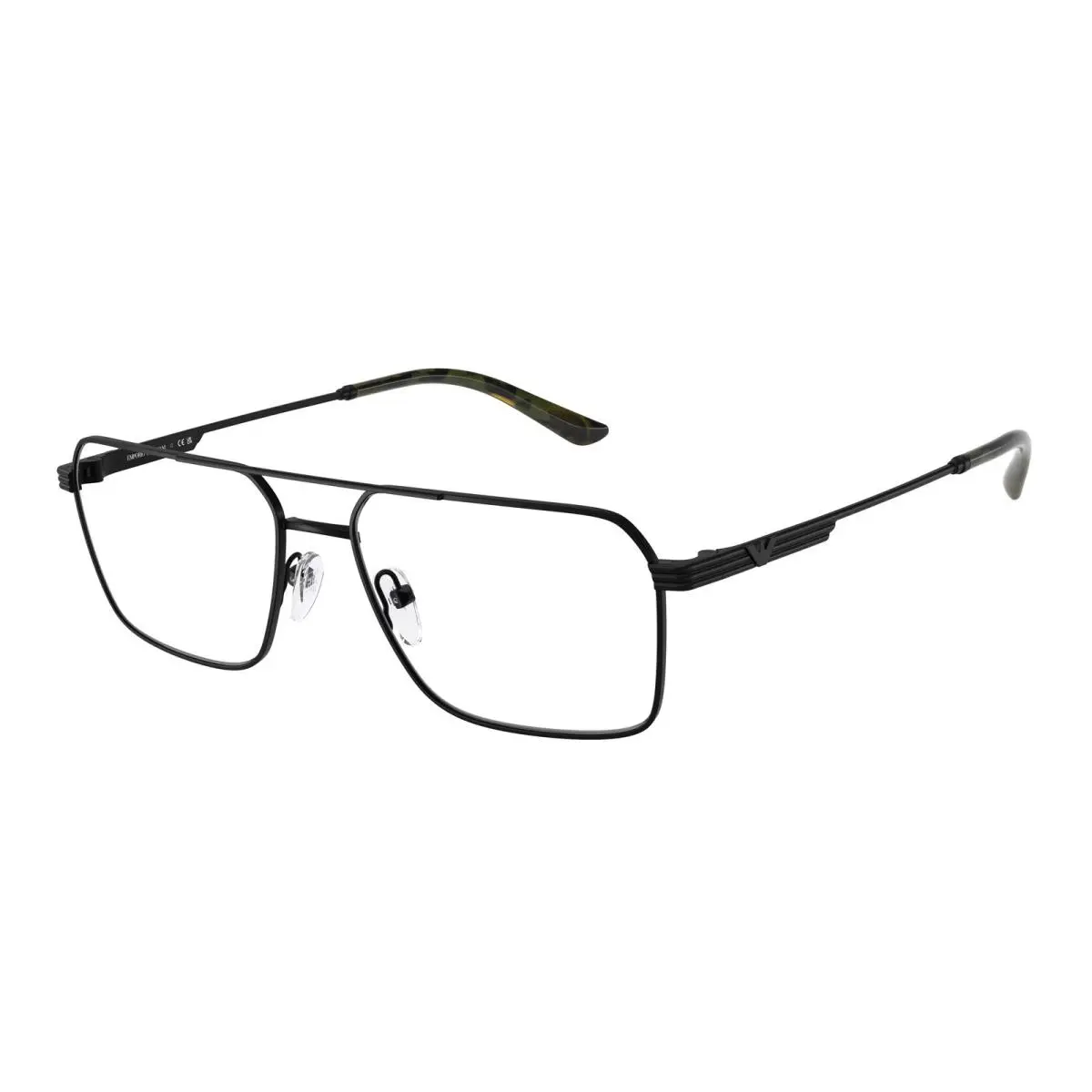 EA1166 3001 Matte Black Demo Lens 57 mm Men`s Eyeglasses by Emporio Armani