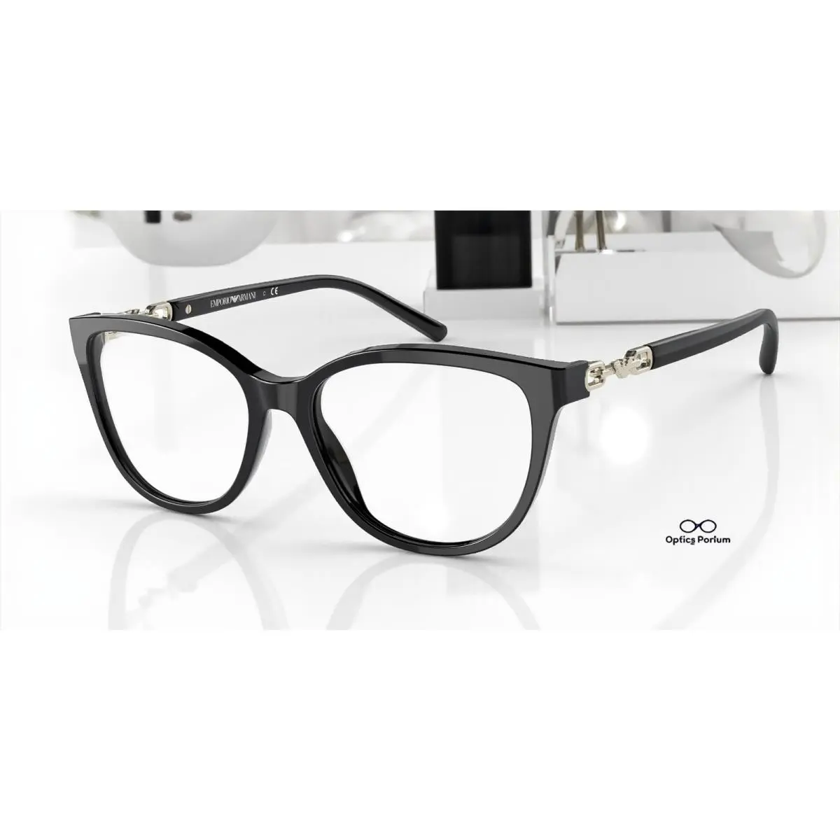 Emporio Armani EA3190 5001 Black Demo Lens 53 mm Women`s Eyeglasses
