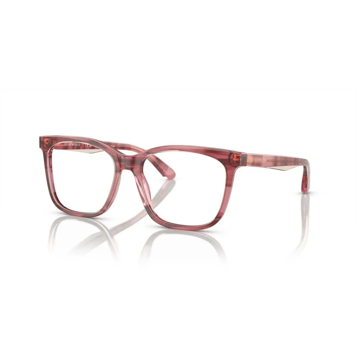 Emporio Armani Woman Pillow Eyeglasses EA3228 Shiny Bordeaux/light Brown53mm