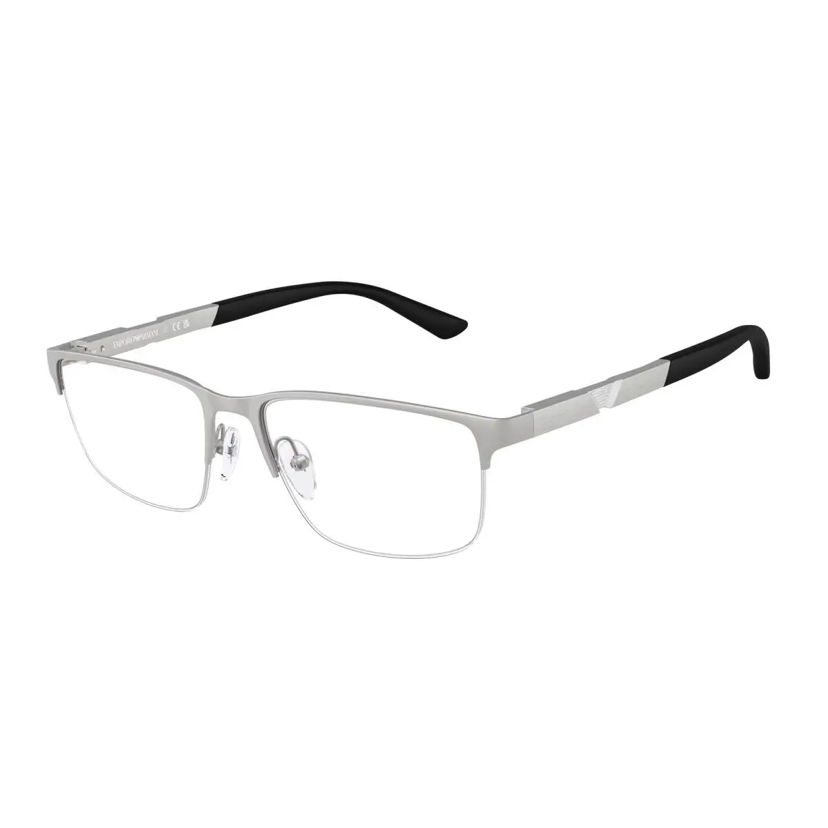EA1164 3045 Matte Silver Demo Lens 56 mm Men`s Eyeglasses by Emporio Armani