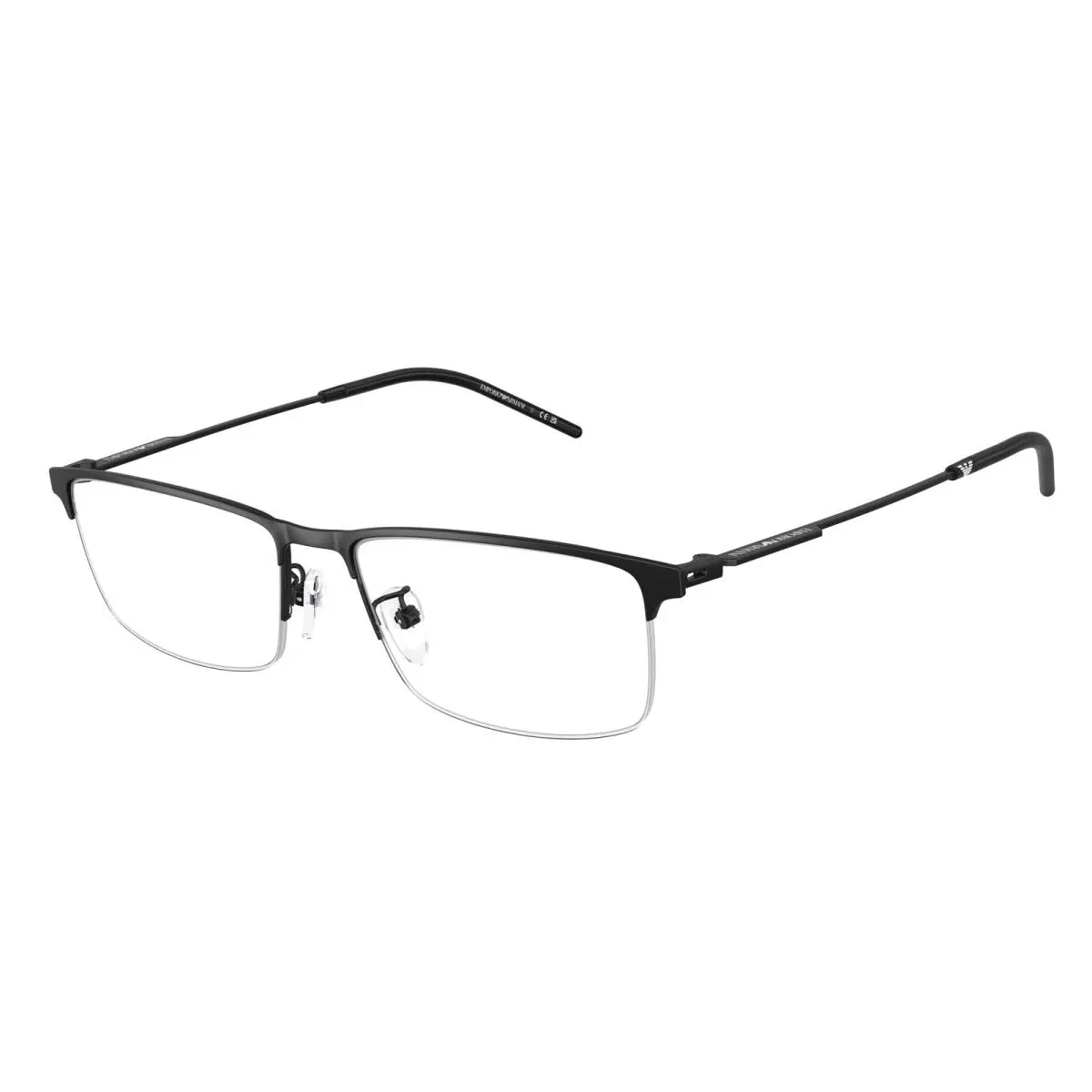 EA1168D 3001 Matte Black Demo Lens 56 mm Men`s Eyeglasses by Emporio Armani