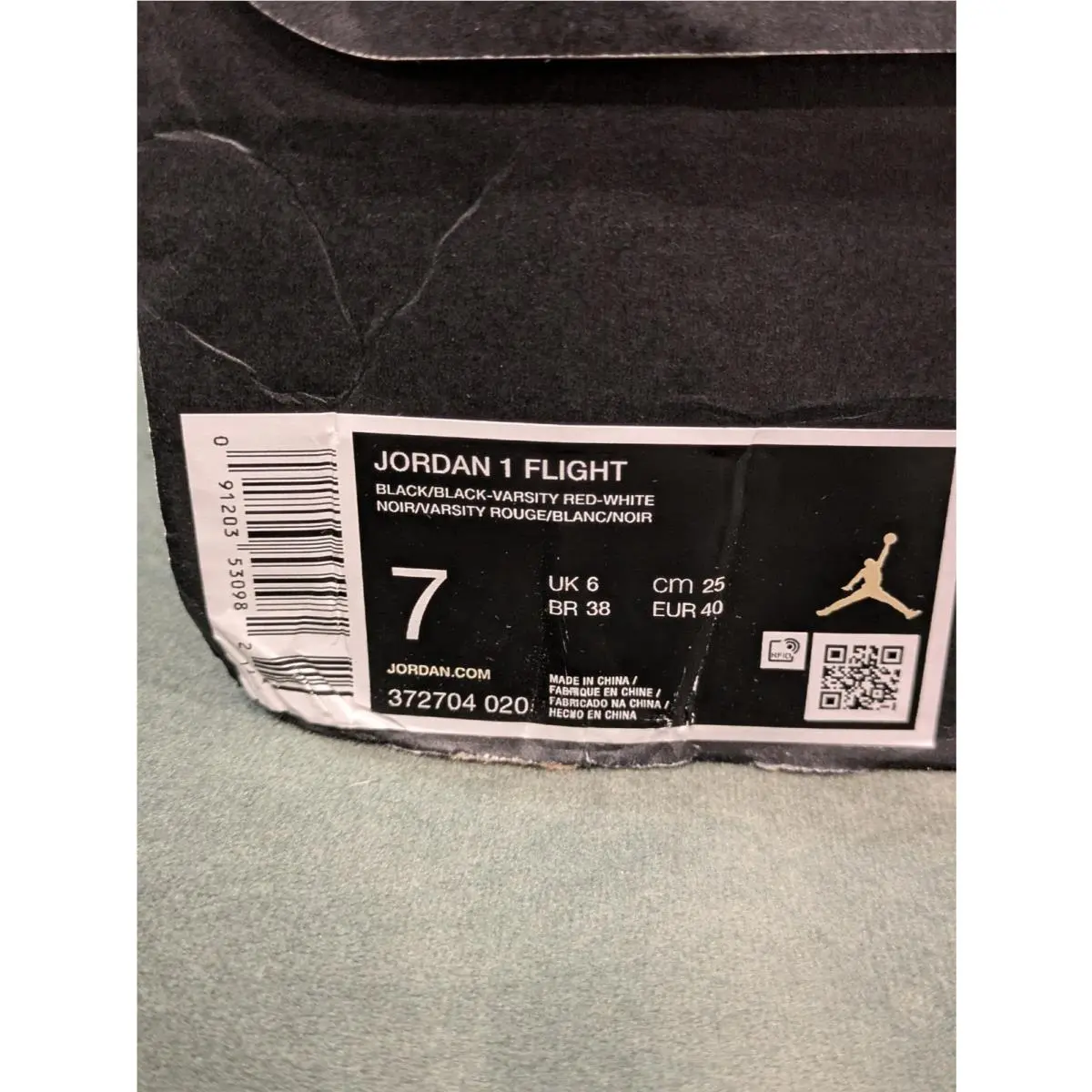 Nike shoes - Air Jordan 1 - Air - 372704-020 - Black 4