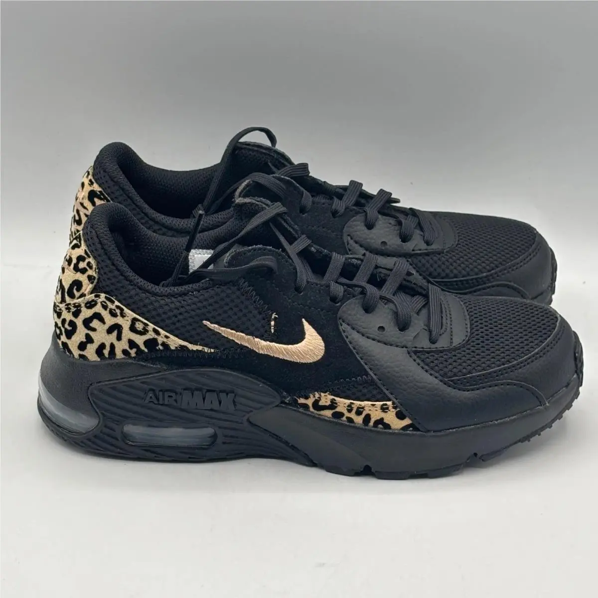 Nike Air Max Excee Sneakers Gpx Women Size 6 Black Leopard Print Io8734-010