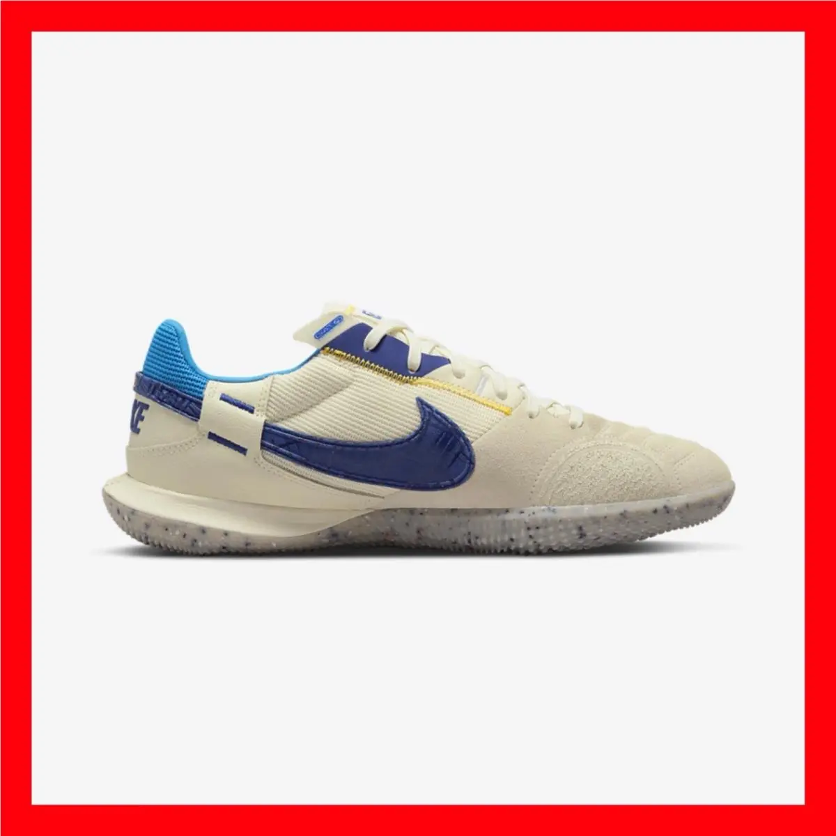 Nike Streetgato Street Gato White Blue Indoor Futsal DC8466-147 Men`s Size 9
