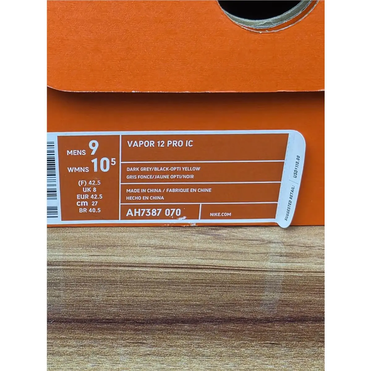 Nike shoes - Nike Vapor 12 - Vapor - AH7387-070 - Gray (UPC: 191888473342) 6