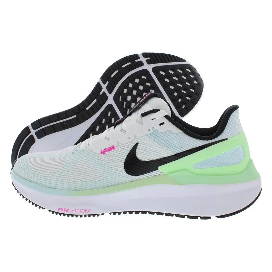 Nike Air Zoom Structure 25 Womens Shoes Size 5.5 Color: White/black/glacier