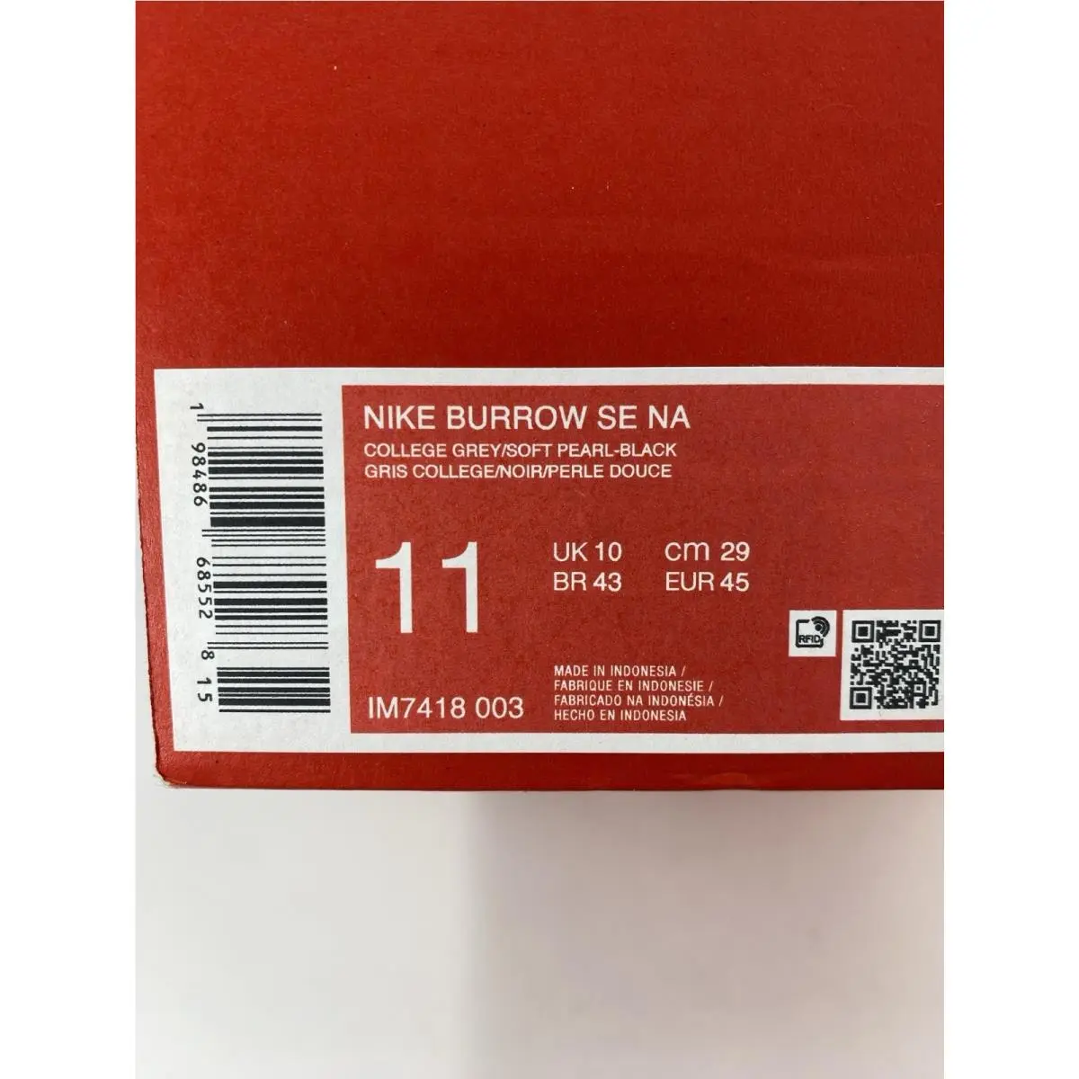 Nike shoes - Nike Burrow - Burrow - IM7418 003 - College Grey/Soft Pearl-Black (UPC: 198486685528) 8