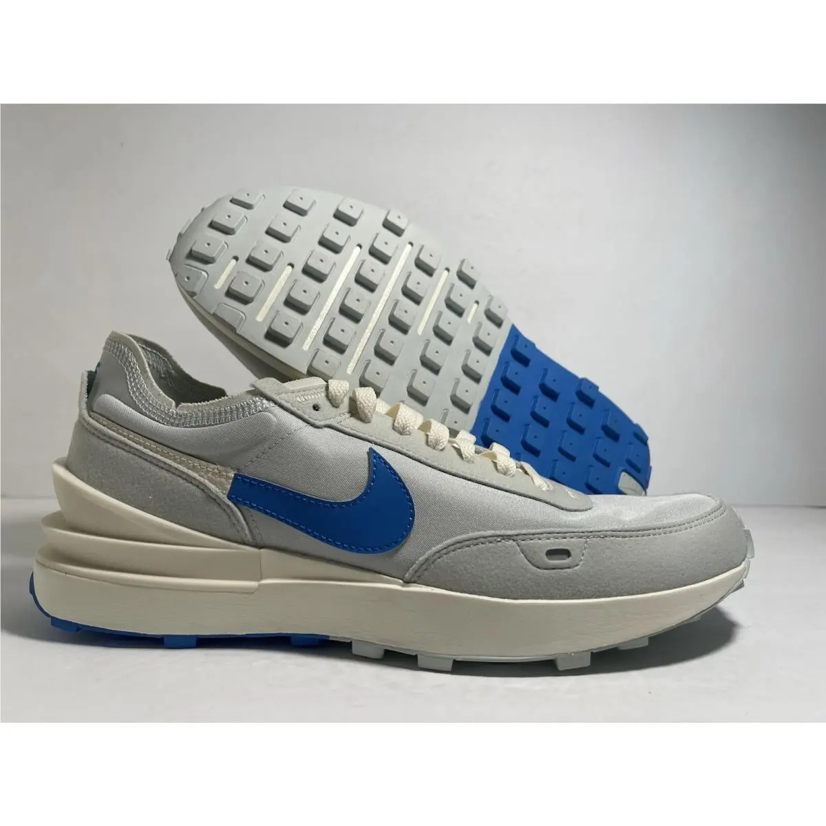 Nike Waffle One SE Low Split - Light Silver Photo Blue DZ2527-001 Men’s Size 10