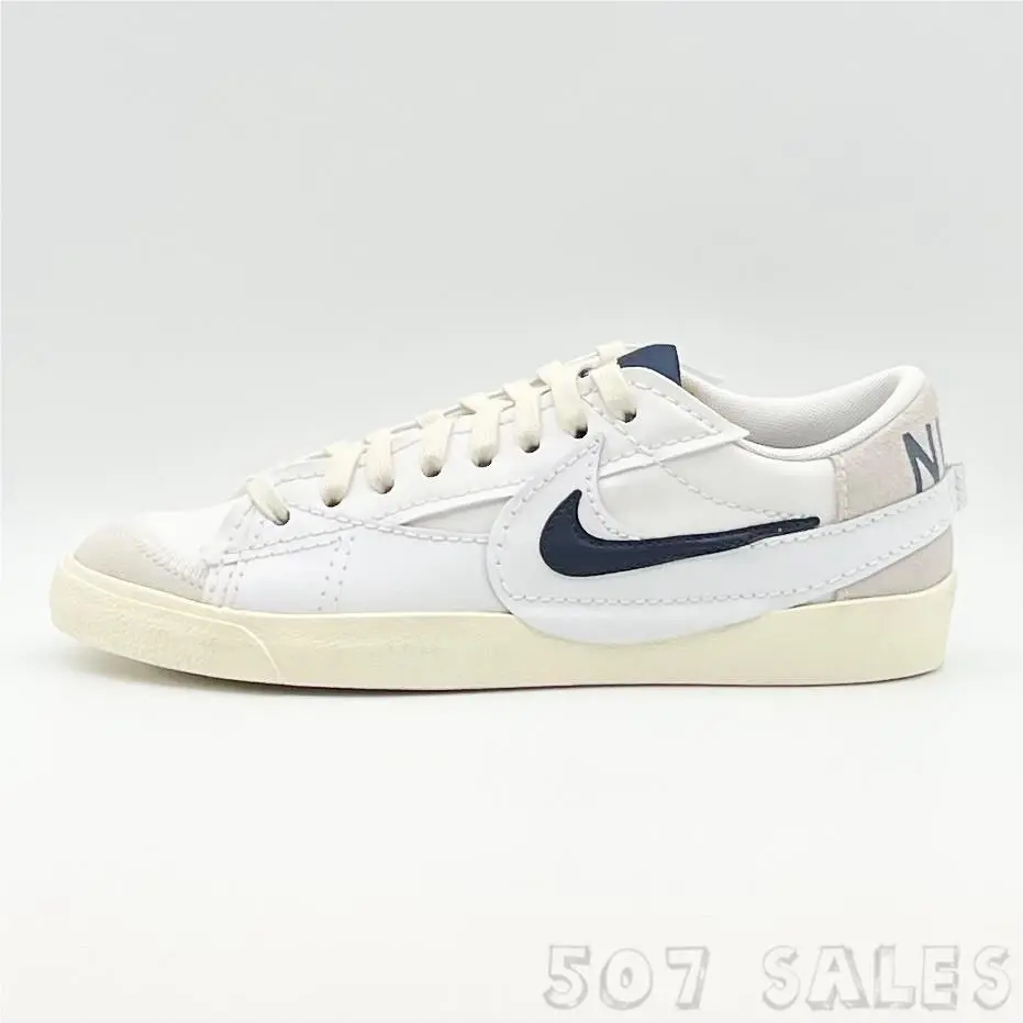 Nike Blazer Low 77 Jumbo SE Summit White / Midnight Navy FD0378-121 - Size 8