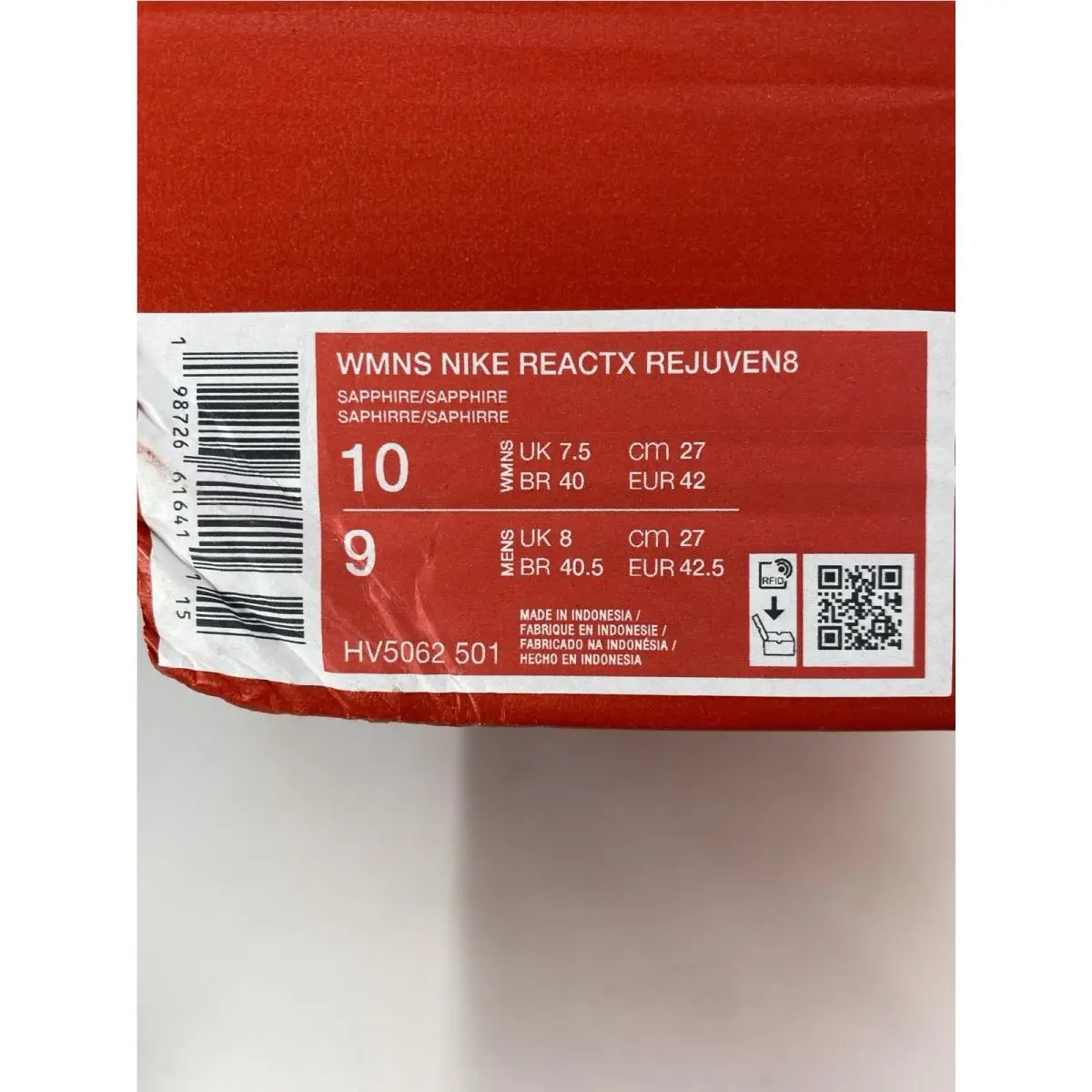 Nike shoes - Nike ReactX Rejuven8 - ReactX - HV5062 501 - Sapphire (UPC: 198726616411) 8