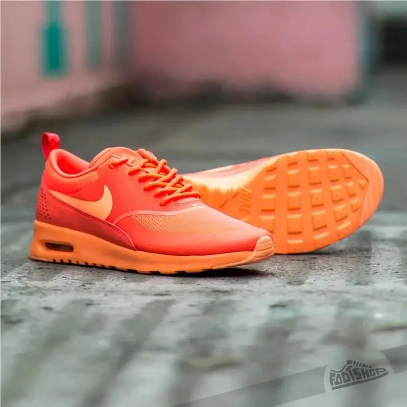 Nike Air Max Thea Hot Lava/sunset Women`s Running Training Shoes Size 5