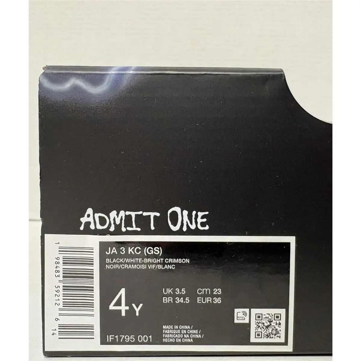 Nike shoes - Nike Ja 3 - Black/White-Bright Crimson (UPC: 198483592126) 6