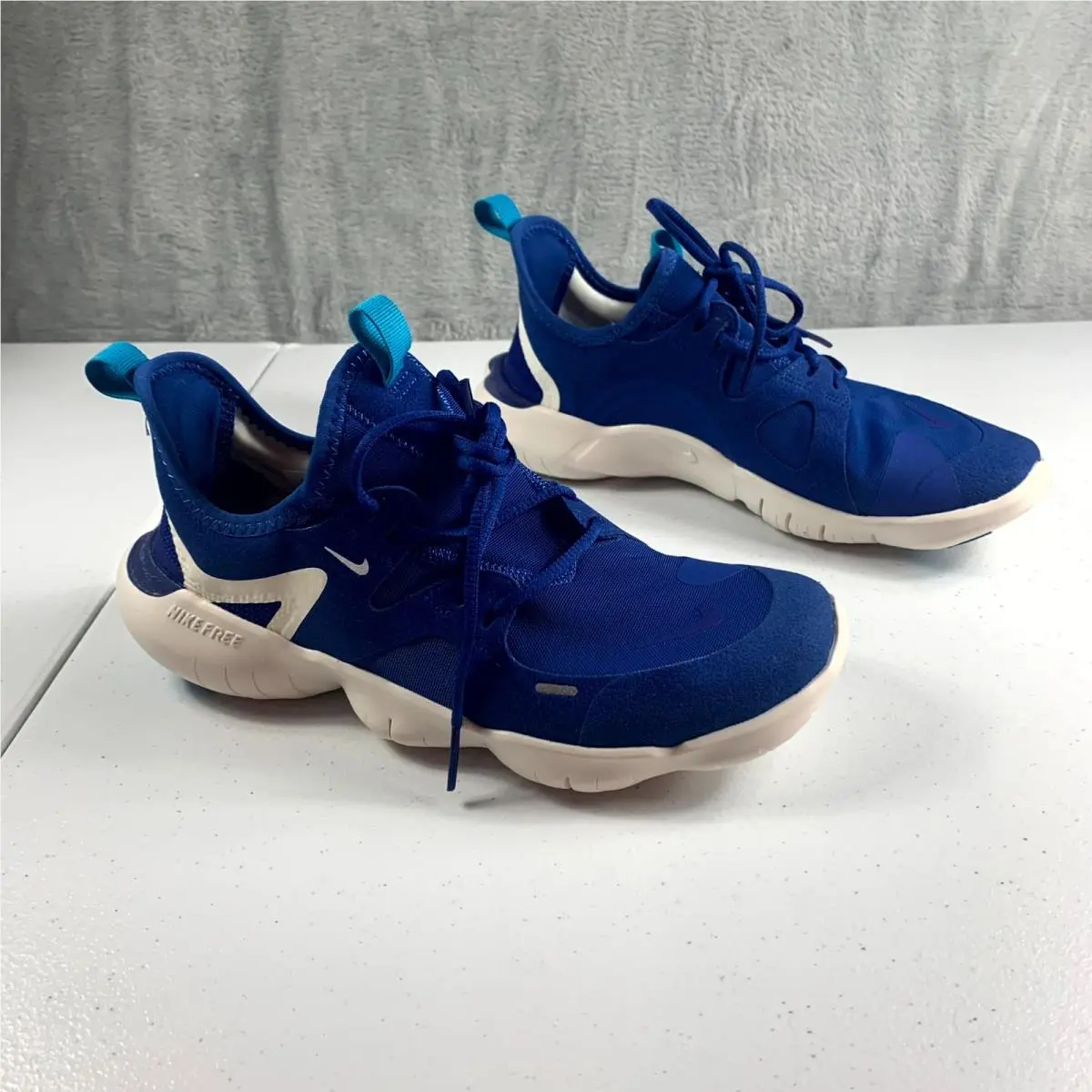Free RN 5.0 AR4143-401 Sneakers Youth 5 Blue Indigo Force Running Shoes by Nike