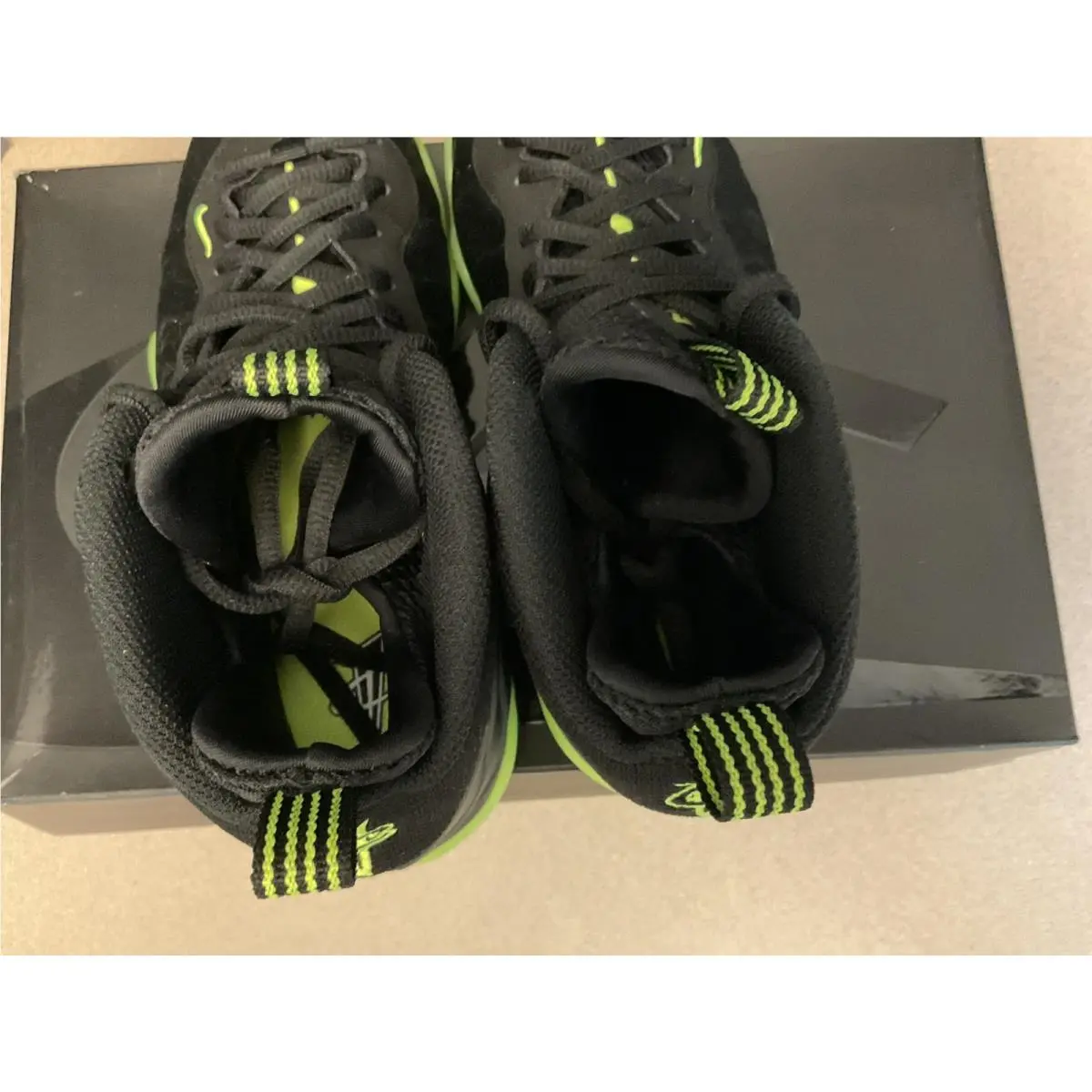Nike shoes - Nike Little Posite - Little Posite - Black/Volt 6