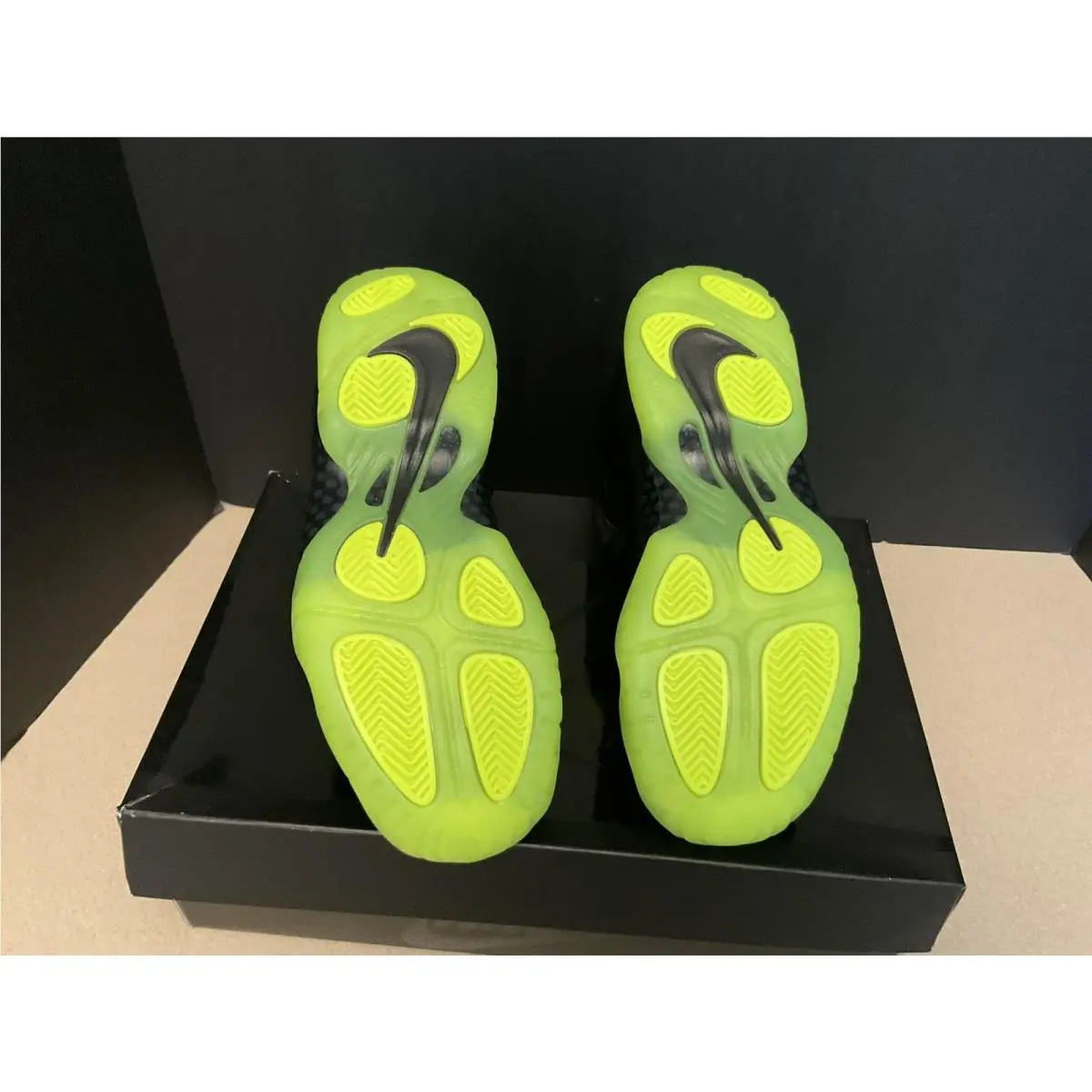 Nike shoes - Nike Little Posite - Little Posite - Black/Volt 7
