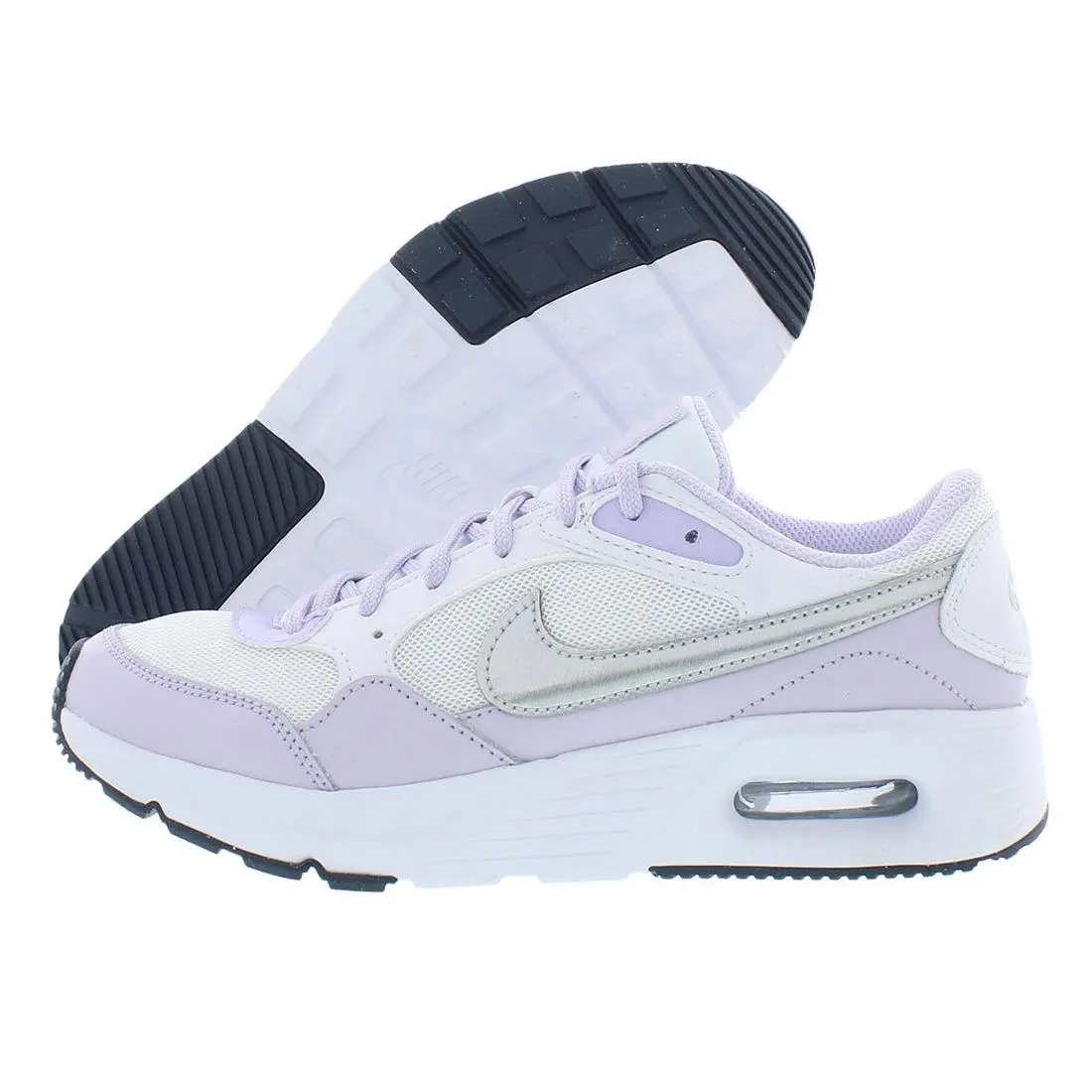 Nike Air Max Sc Gs Boys Shoes Size 6.5 Color: White/metallic Silver