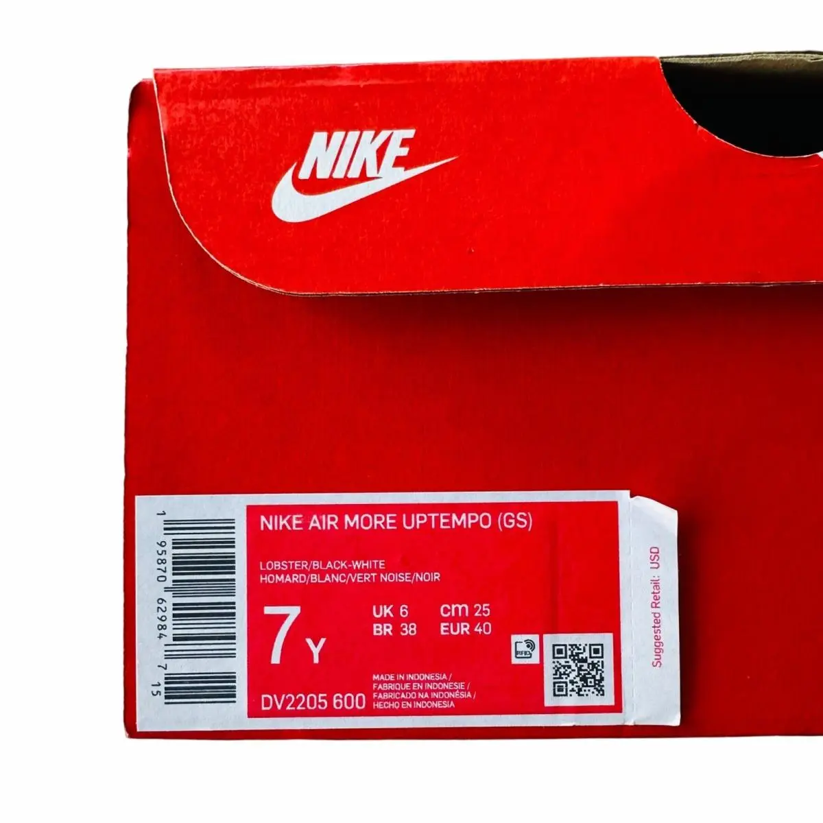 Nike shoes - Nike Air More Uptempo - Air More Uptempo - Red (UPC: 195870629847) 6