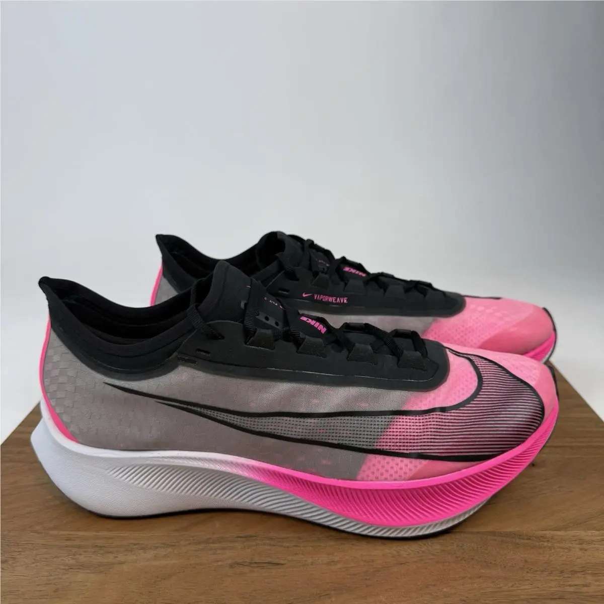 Mens Nike Zoom Fly 3 Pink Blast Running Sneakers Shoes Size 12.5 D