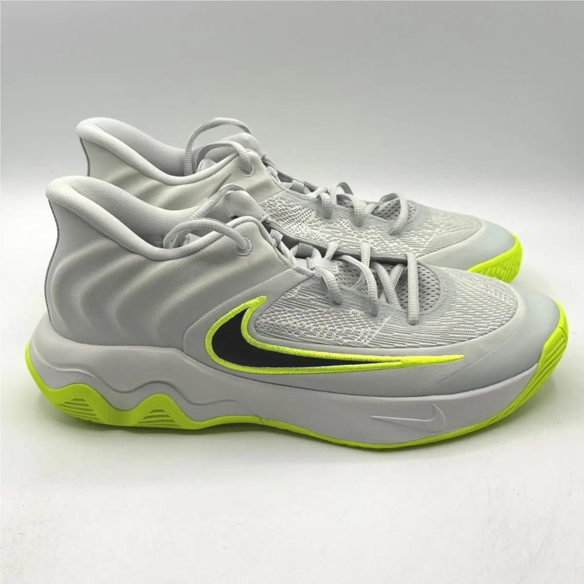 Nike Giannis Immortality 4 Men 10 Silver Volt Black Basketball Shoes FQ3680-007