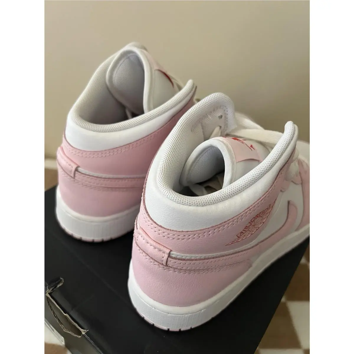 Nike shoes - Air Jordan 1 Mid SE - DQ8423 608 - Pink Foam/White 9