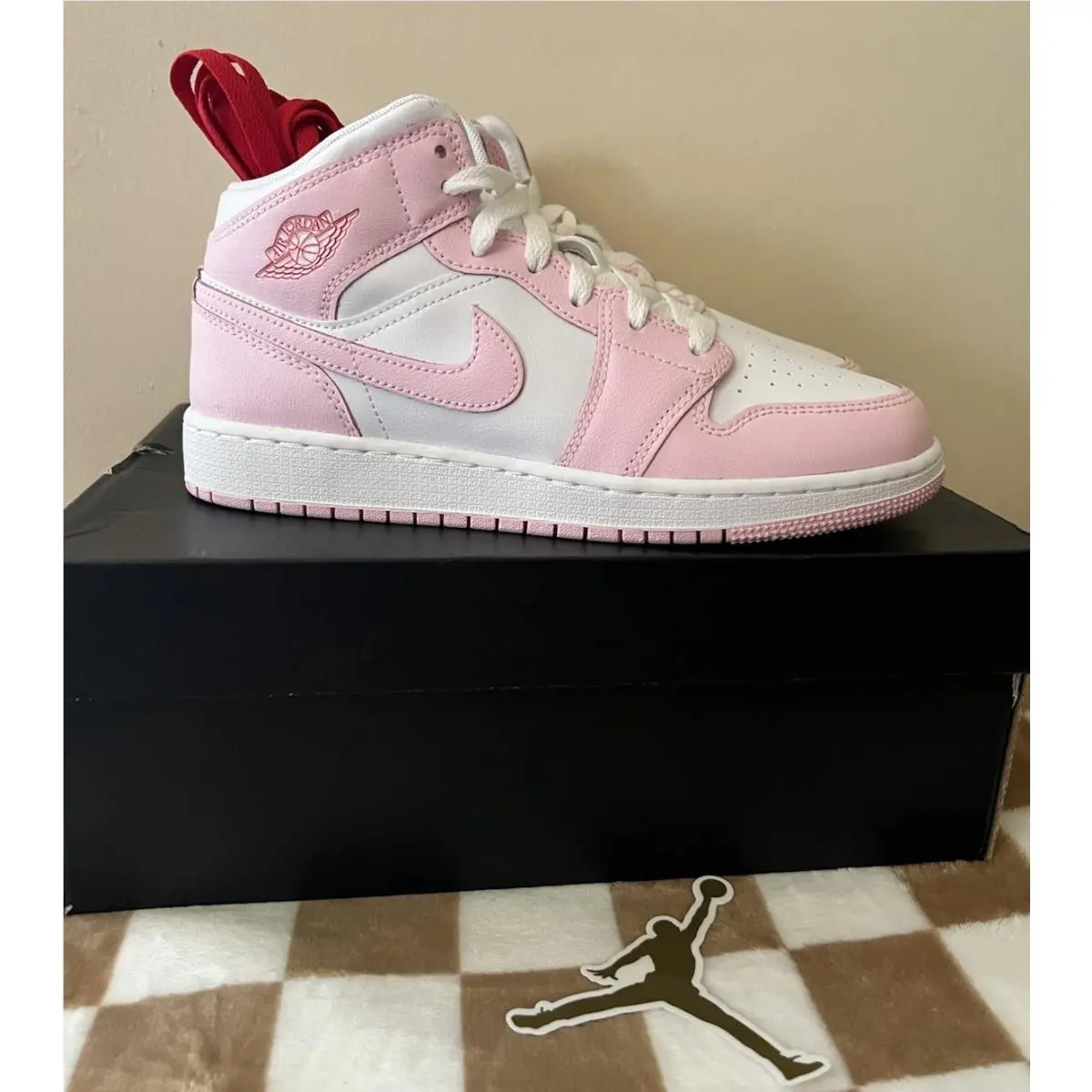 Nike shoes - Air Jordan 1 Mid SE - DQ8423 608 - Pink Foam/White 0