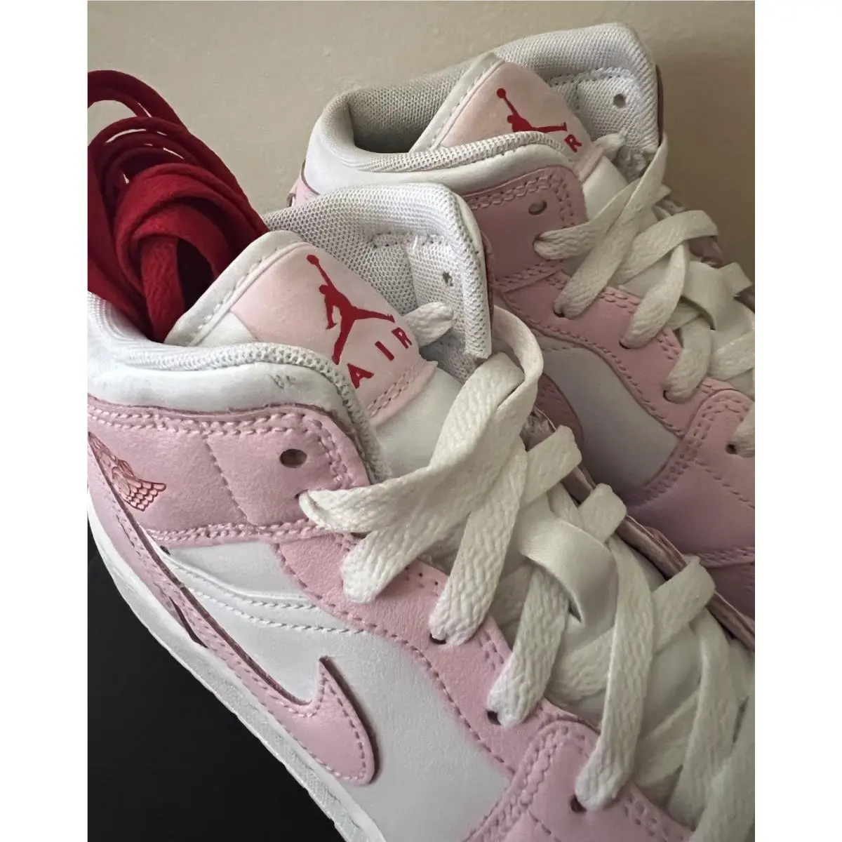 Nike shoes - Air Jordan 1 Mid SE - DQ8423 608 - Pink Foam/White 5