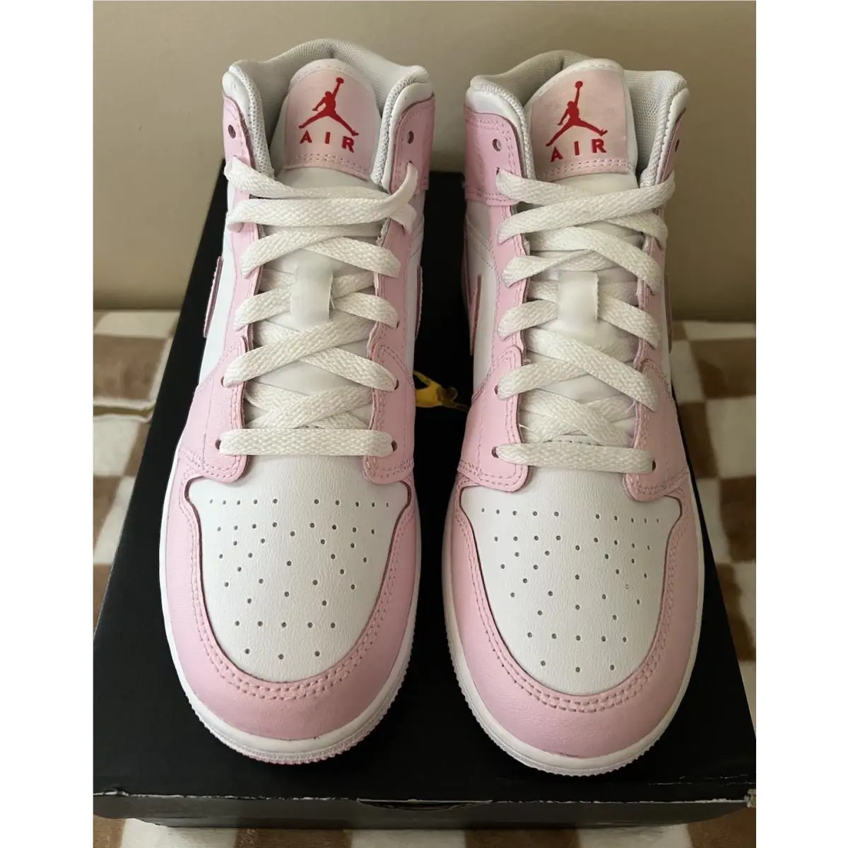 Nike shoes - Air Jordan 1 Mid SE - DQ8423 608 - Pink Foam/White 7
