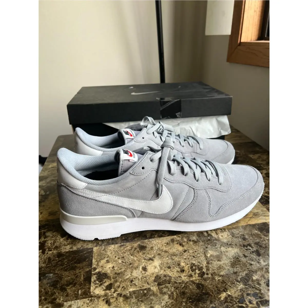 Nike ID Internationalist Gray Custom Shoes Men`s Size 15 828790-995