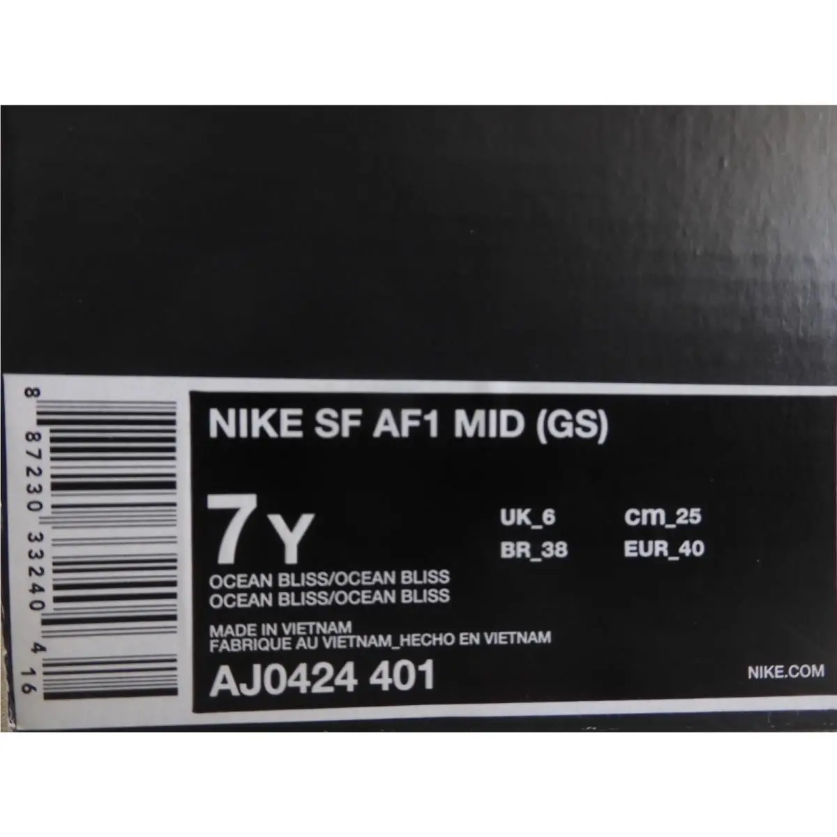 Nike shoes - Nike SF Air Force 1 Mid - AJ0424 401 - Blue (UPC: 887230332404) 6