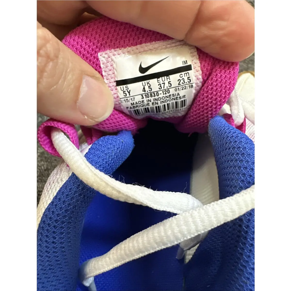Nike shoes - Air Max 95 LE (GS) - Gold White Pink Blue 14