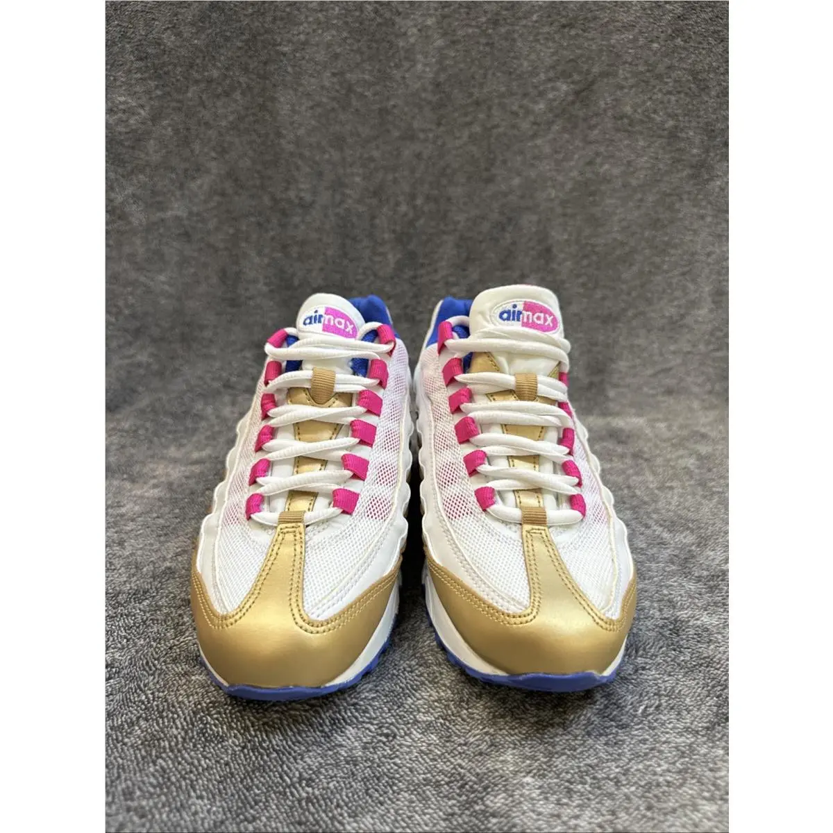 Nike shoes - Air Max 95 LE (GS) - Gold White Pink Blue 2