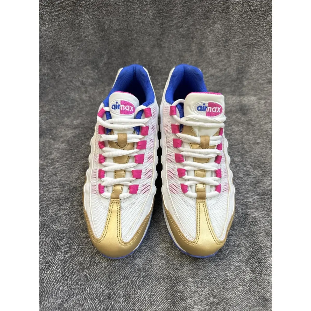 Nike shoes - Air Max 95 LE (GS) - Gold White Pink Blue 3