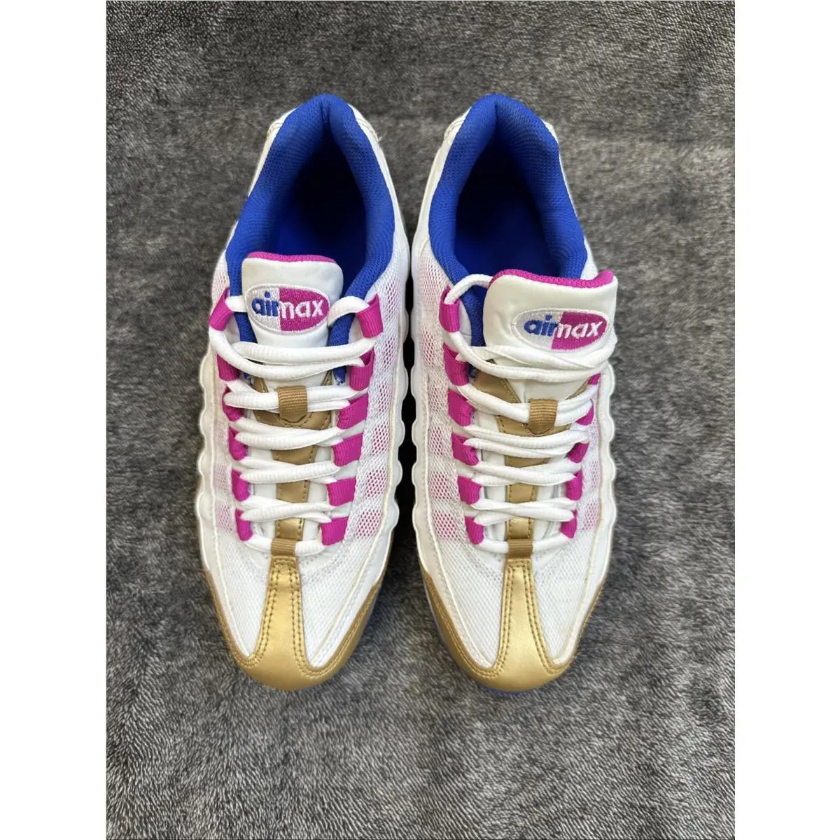 Nike shoes - Air Max 95 LE (GS) - Gold White Pink Blue 4