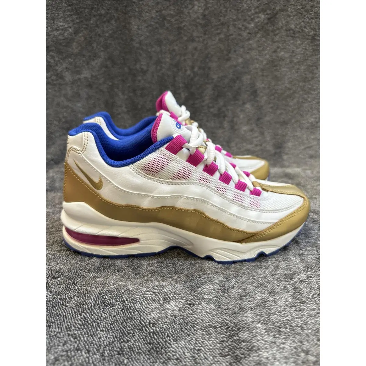 Nike shoes - Air Max 95 LE (GS) - Gold White Pink Blue 5